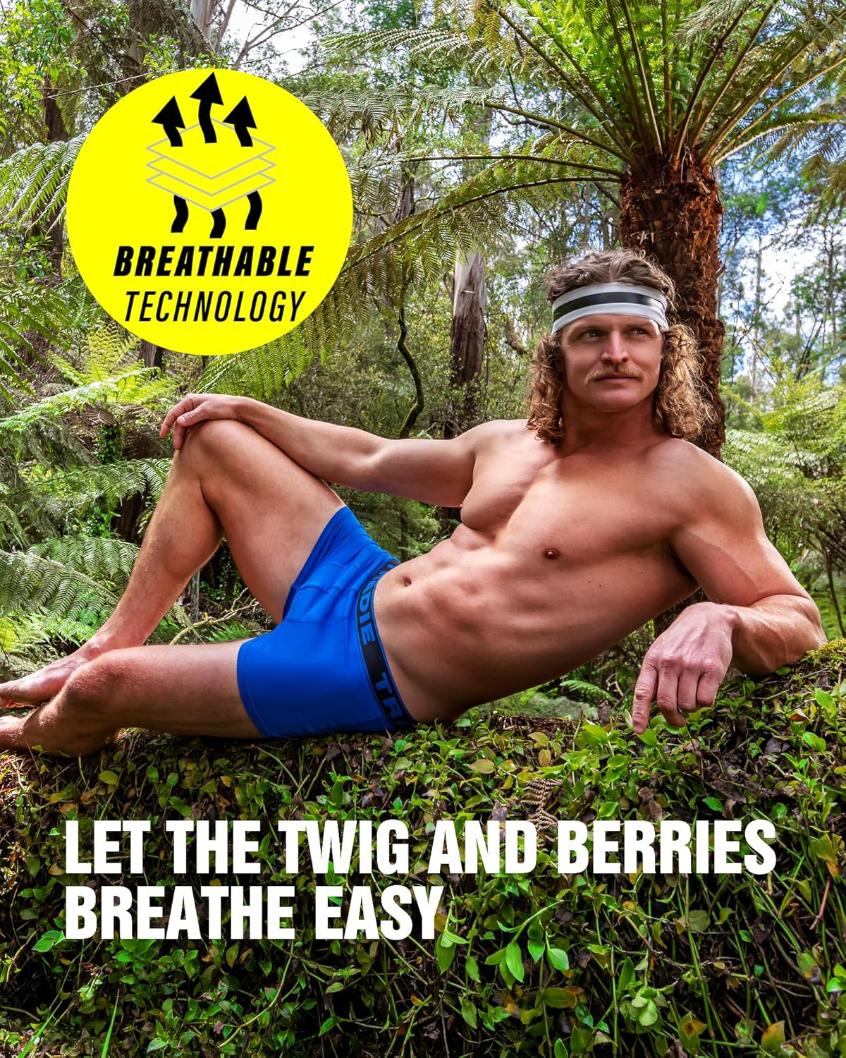 TRADIE Men'S Bamboo Fitted Trunk 3-Pack Mens Underwear, Soft, Comfortable, Breathable Mens Underwear, Boxer-Brief image number 3