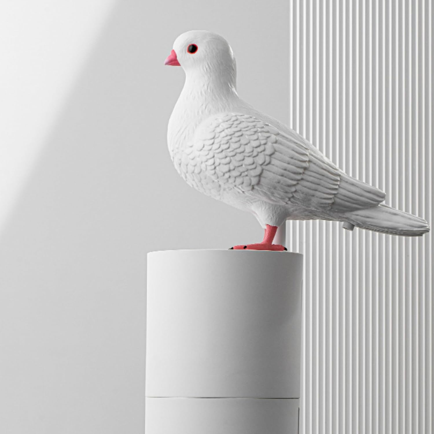 Bewinner Blue Bird Automatic Touchless Induction Refillable Soap Dispenser for Kitchen Bathroom Hall (White) image number 2