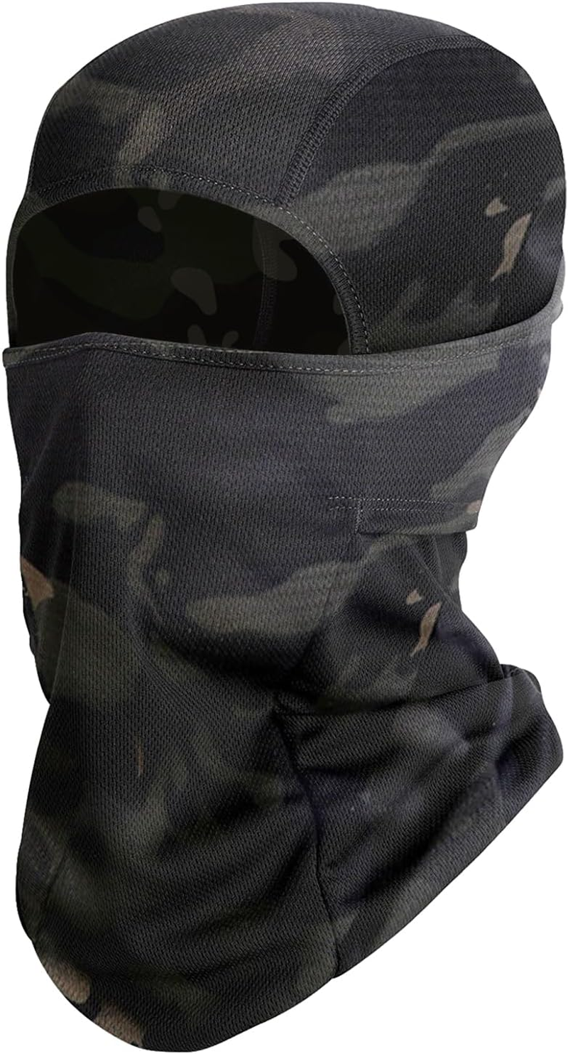 Ski Mask,Balaclava Face Mask,Breathable Mesh Cooling Neck Gaiter, Ski Motorcycle Cycling Balaclava Face Mask UV Protection for Men Women Sun Hood