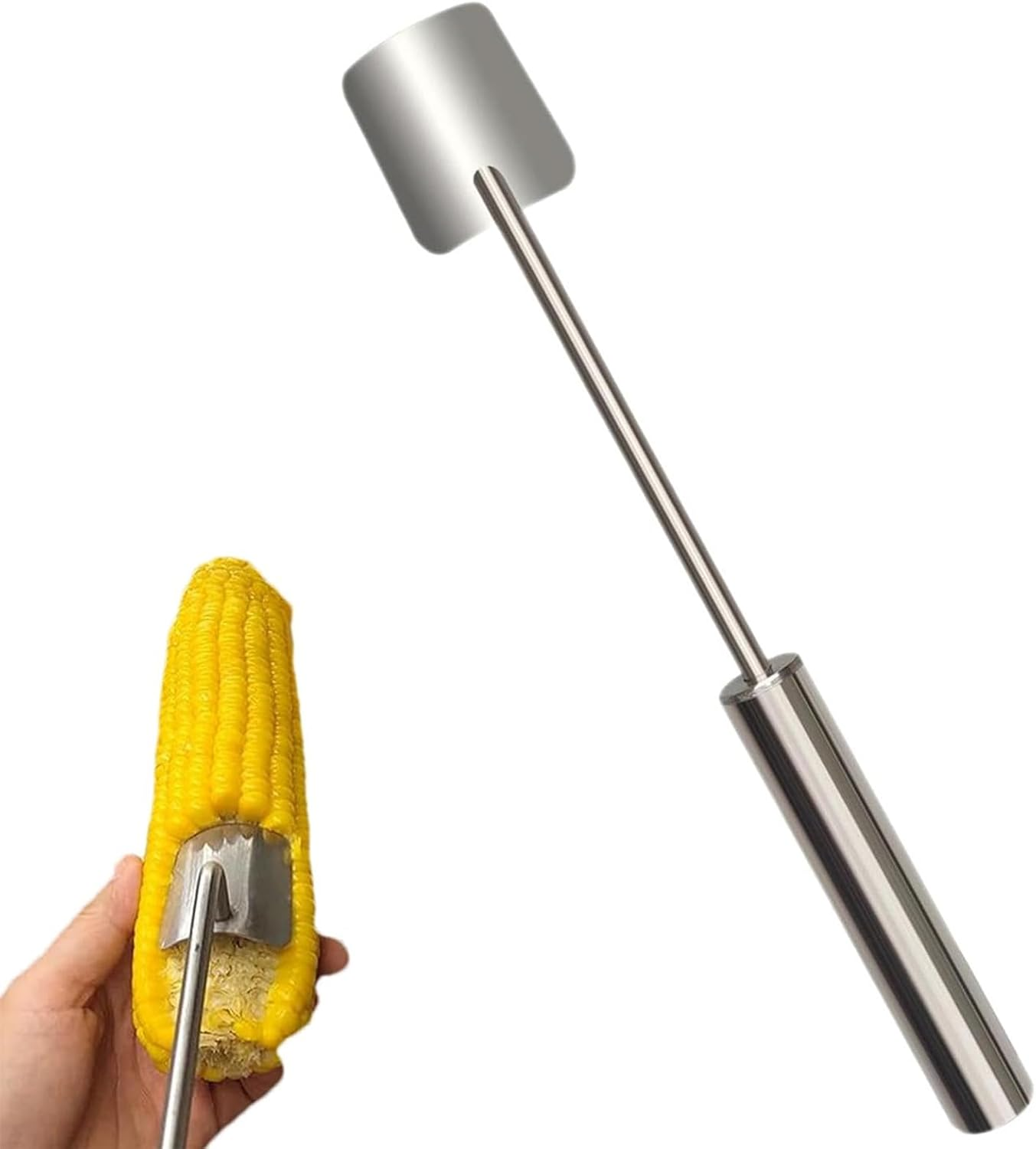 Corn on the Cob Peeler - Stainless Steel Splitter Tool for Home Kitchen, Restaurant, Chef - Easy Clean image number 4