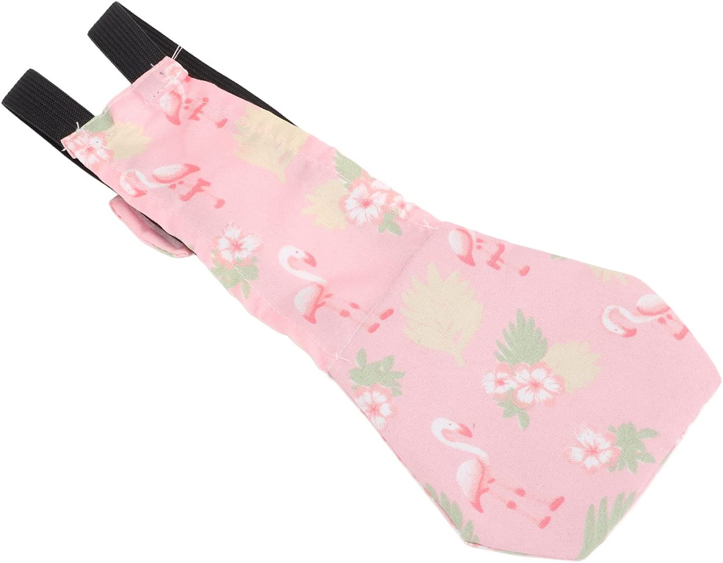 Chicken Nappy Clothes, Nylon Buckle Pet Duck Diapers Breathable Fashion Waterproof with inside Pocket for Chicken for Duck(Flamingo, L)