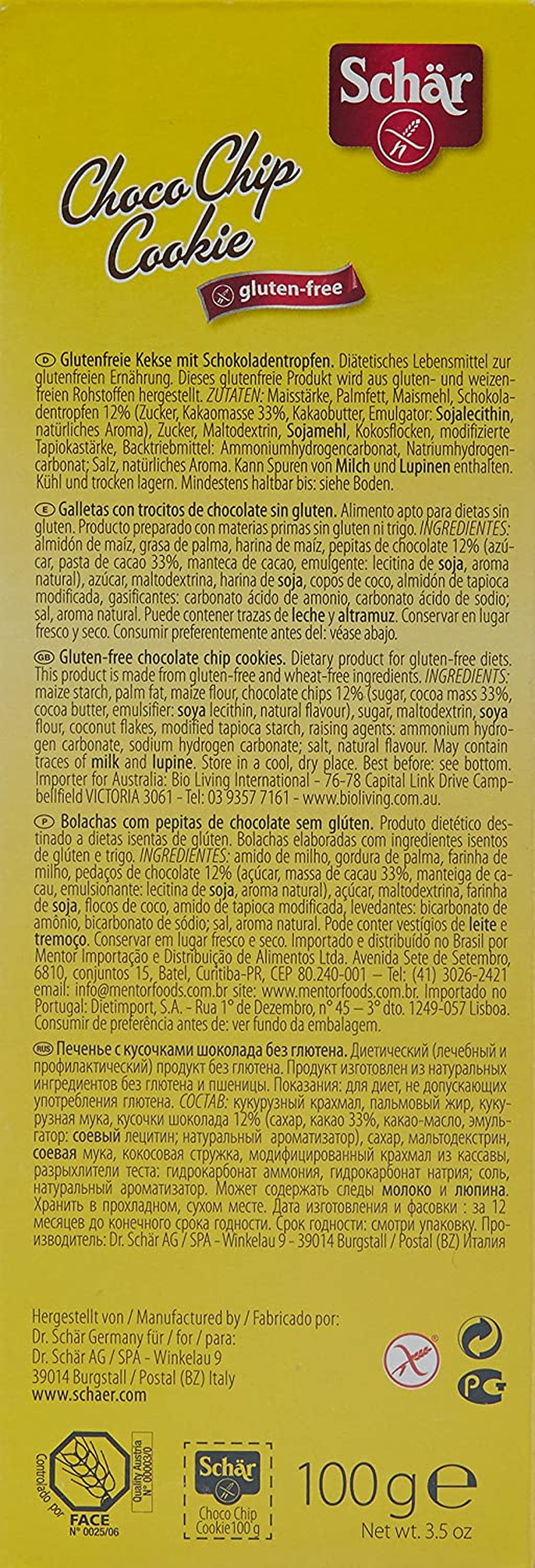 Schar Choco Chip Cookies, 100Gm image number 3