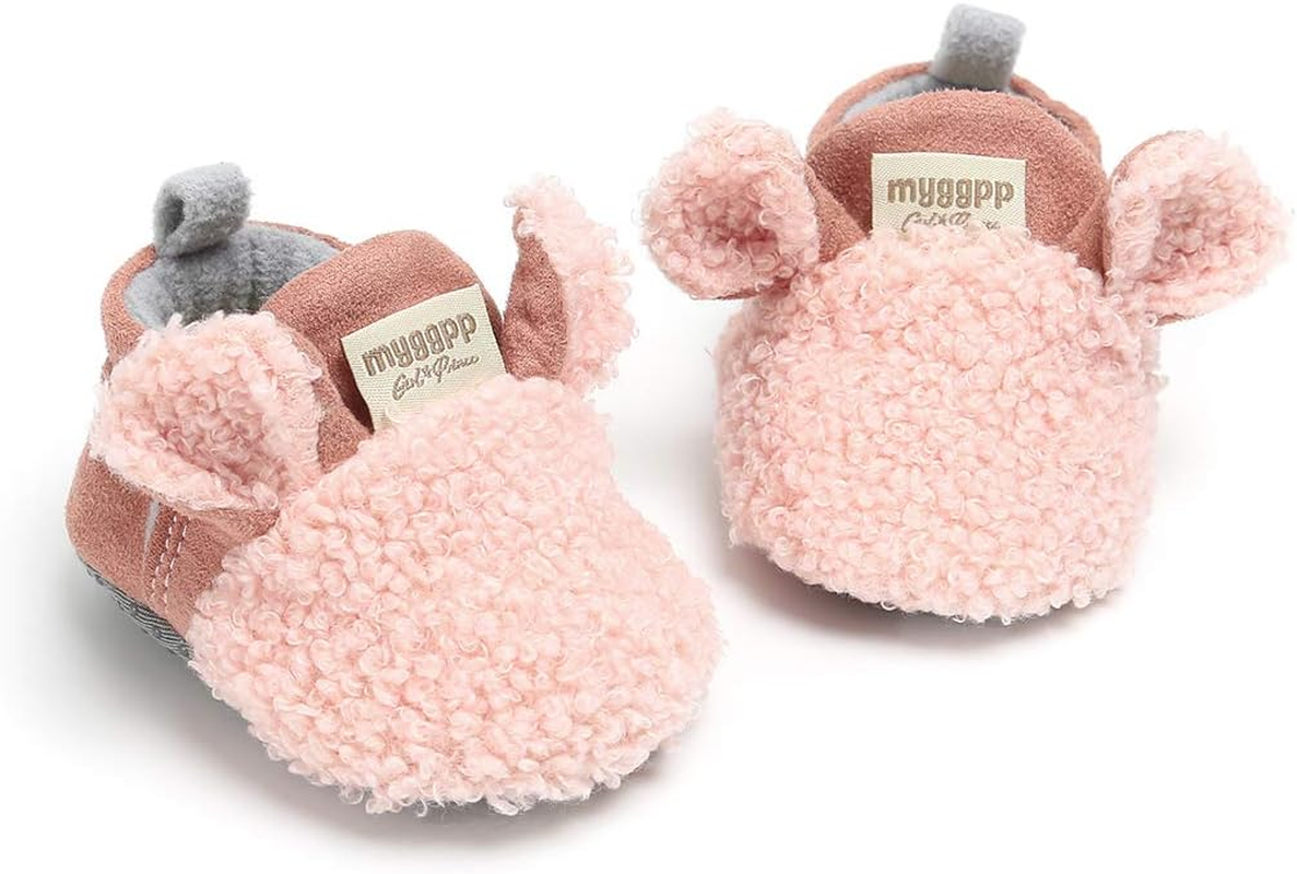 Baby Girl Boots Cozy Fleece Booties Winter Baby Girl Wedding Dress Shoes Soft Warm Newborn Crib Shoes image number 6