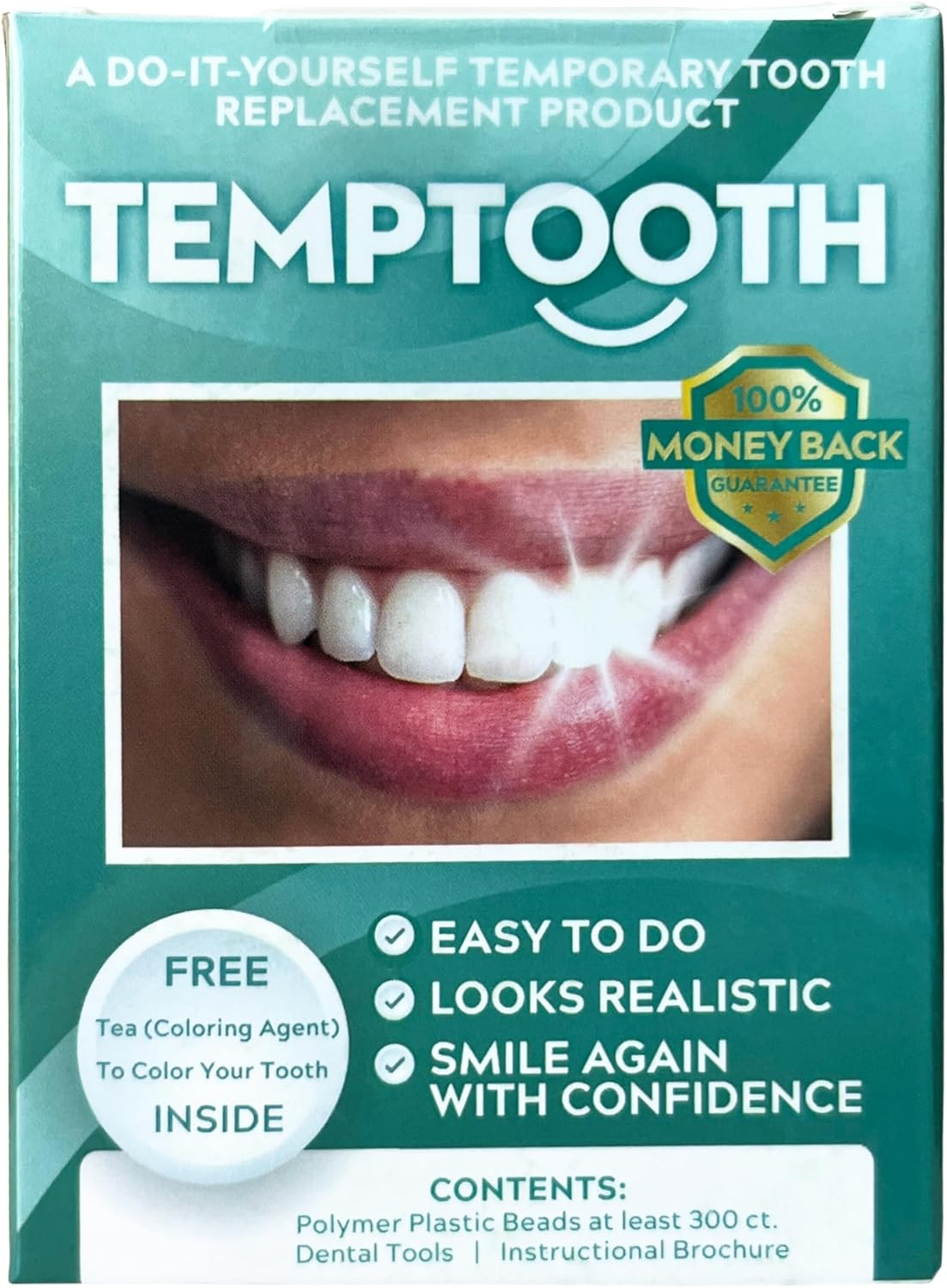 Temptooth Tooth Replacement Product with Coloring Material image number 2