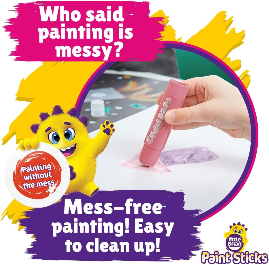 Little Brian Paint Sticks - Pastel 6Pk image number 2