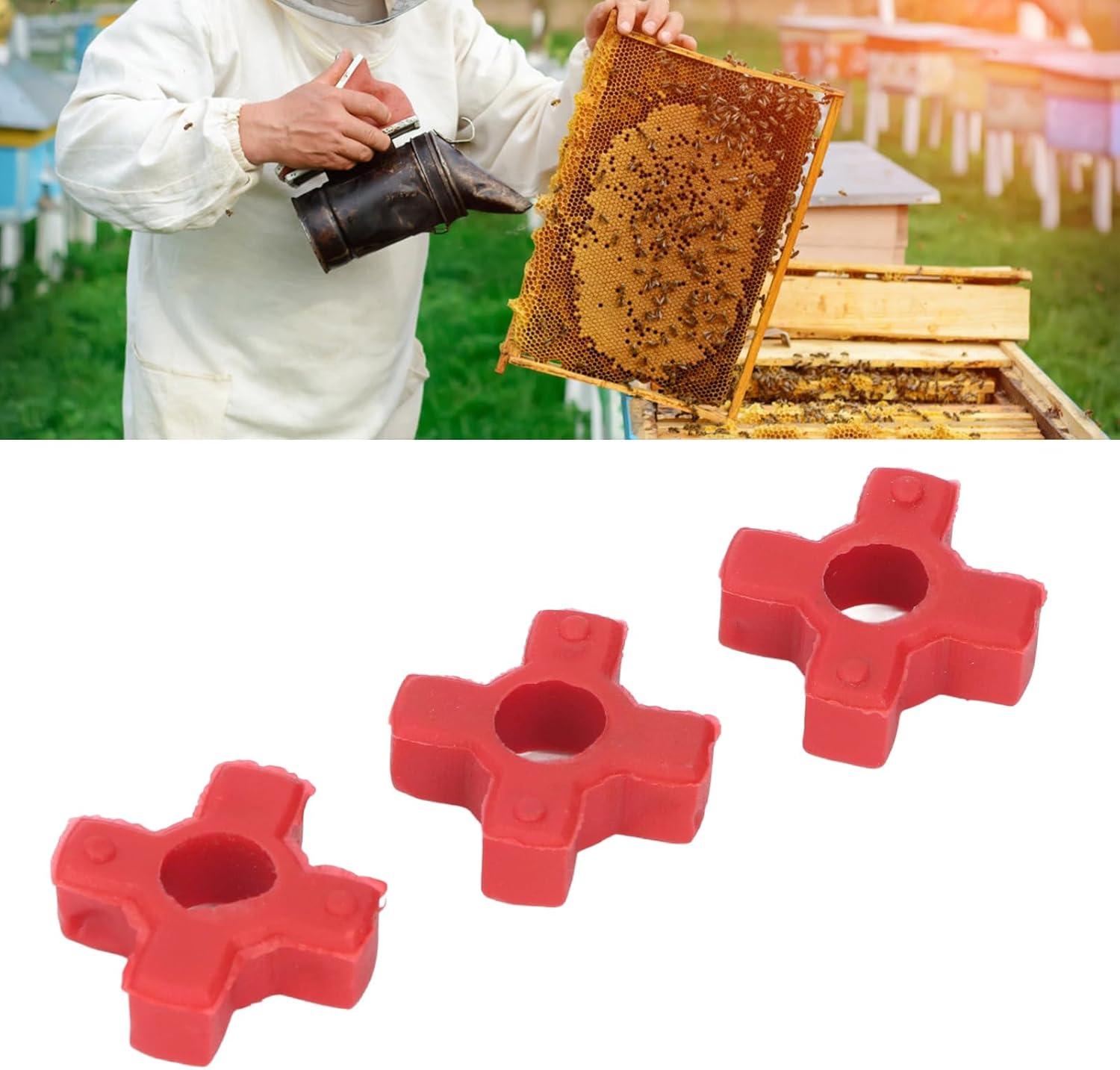 Plastic Bushing Connectors for Electric Honey Extractors, 10PCS Honey Extractor Bushing Connectors, Polyurethane Buffering Pad Connector for Electric Honey Extractor Accessories image number 6