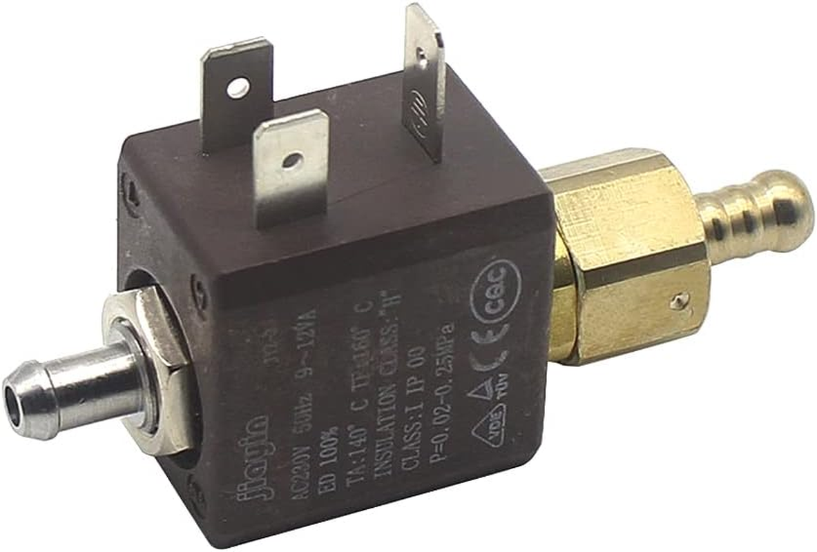 JIAYIN JYZ-3 Normally Open N/O 2/2 Way AC 230V Cannula Brass Coffee Makers Steam Air Water Electric Solenoid Valve Inlet Valve