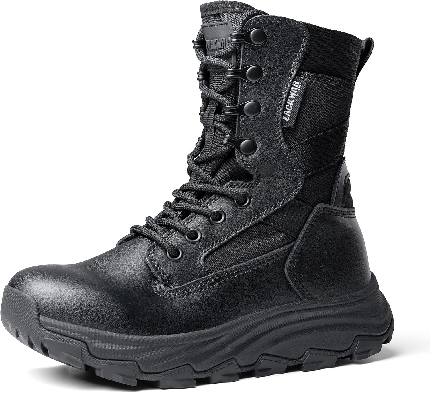 LACKWAR Women'S 8 Inch Hiking Tactical Combat Boot Waterproof Military Work Boots Lightweight Military Boots Non Slip Ankle Support Outdoor Boots for Women