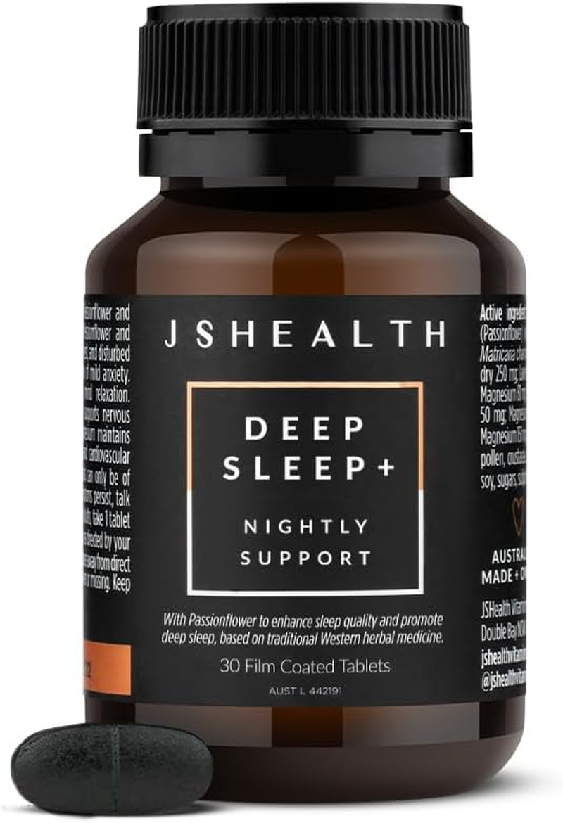 Jshealth Vitamins Deep Sleep+ Formula | Improve Sleep Quality | Magnesium Tablets | (30 Tablets) image number 2