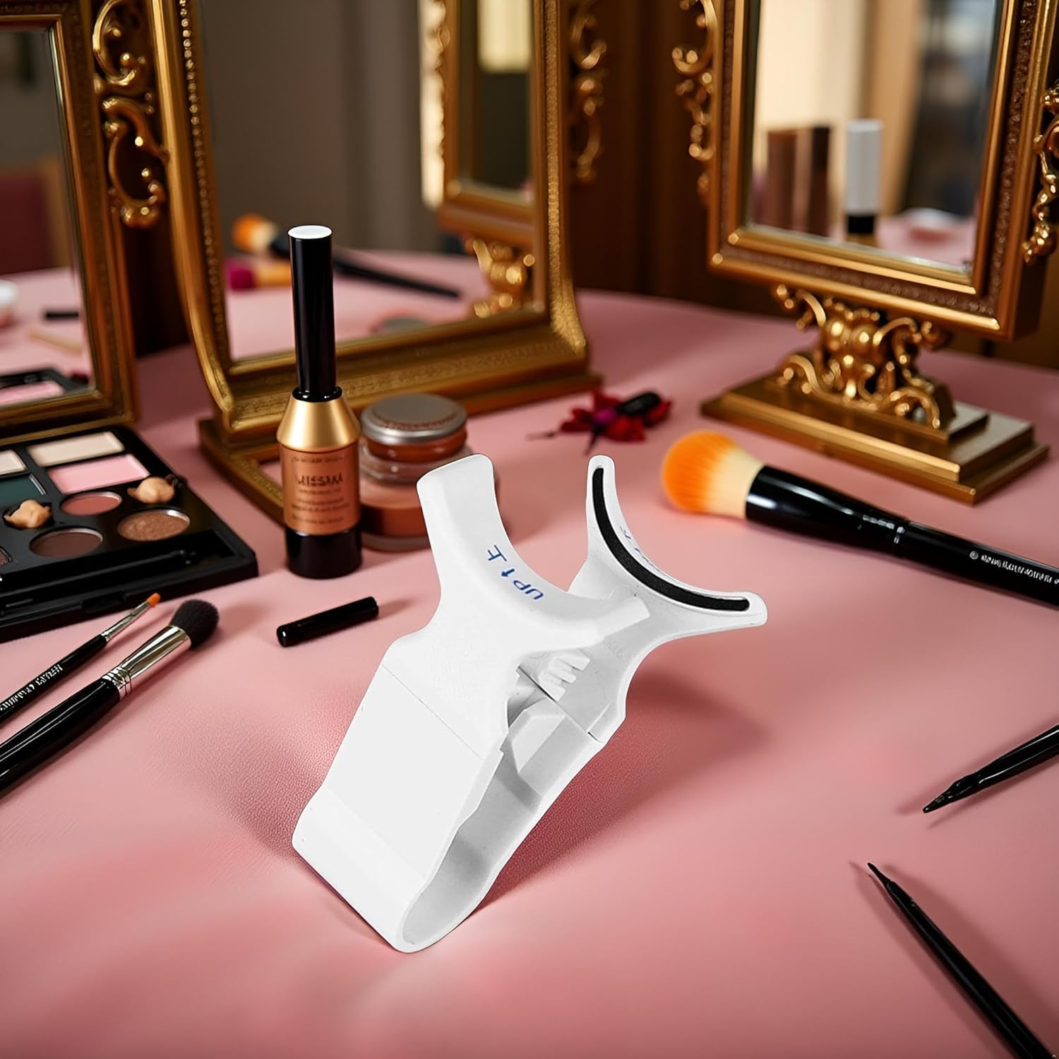 Magnetic Eyelashes Applicator - Cat Eye Look Wispy Lashes | Natural Look False Lashes | 3D Curved Design Eyelash | Eyelashes with Magnetic Lash Applicator | Styling Tool for Lounging, False Lashes image number 1