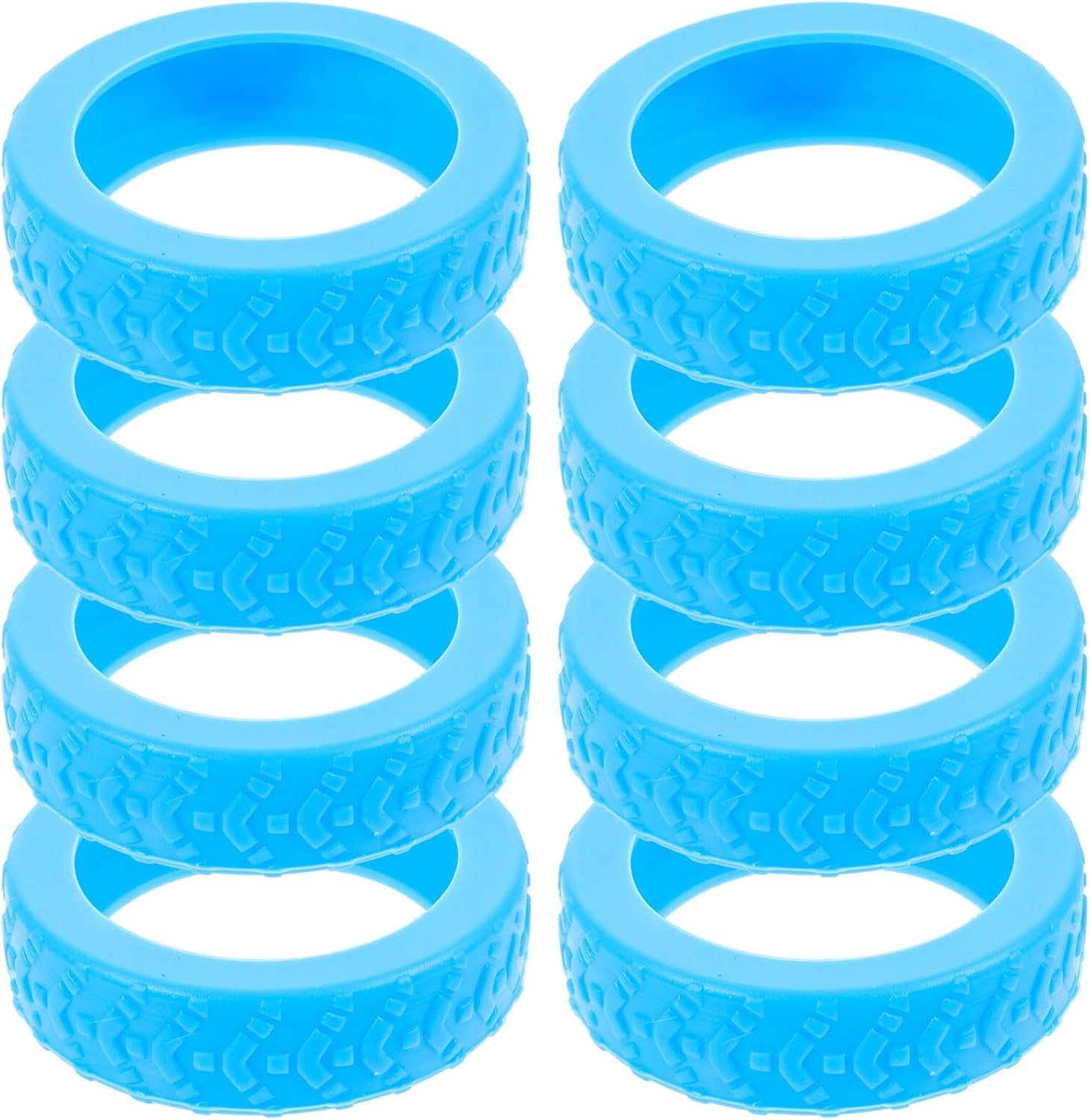 GALPADA 8Pcs Silicone Wheel Covers Travel Luggage Wheel Protectors for Suitcase Floors Protect Hardwood Carpet image number 6