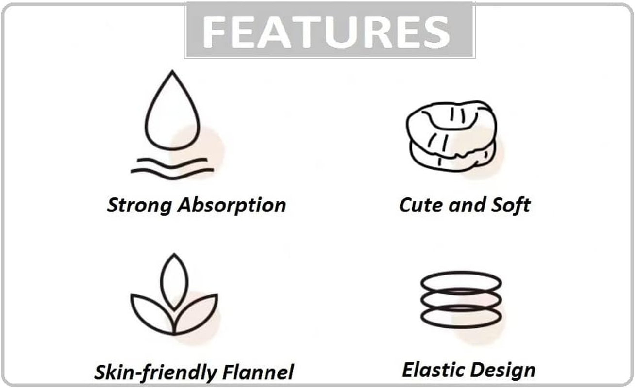 PEARLISH Wristbands Wrist Towels for Washing Face and Skincare Spa, Microfiber Flannel Wrist Washband, Face Washing Wristbands for Women Girls, Prevent Water Flow down Your Arms and Floor image number 1