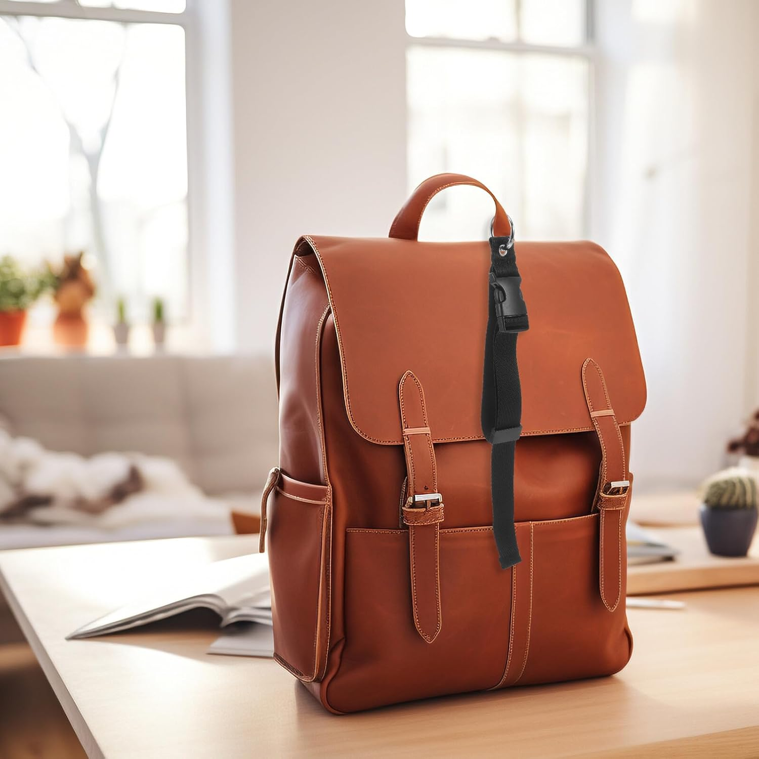 MOBUTOFU 4Pcs Travel Luggage Buckle Straps with Snap Clasp for Backpack Replacement Outdoor Packing Belt for Hiking Camping Suitcase Security and Easy Carrying image number 4