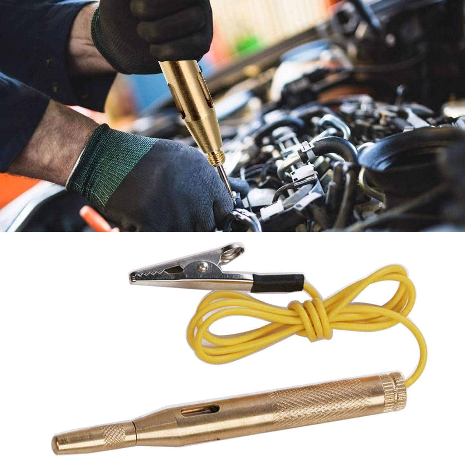 Circuit Tester for Mechanics - Circuit Tester for Cars | Automotive Electrical Tester for Car Truck Trailer, Voltage Test Light Tool for Fuse, Wire, Battery, Repair, Car Circuit Tester image number 1