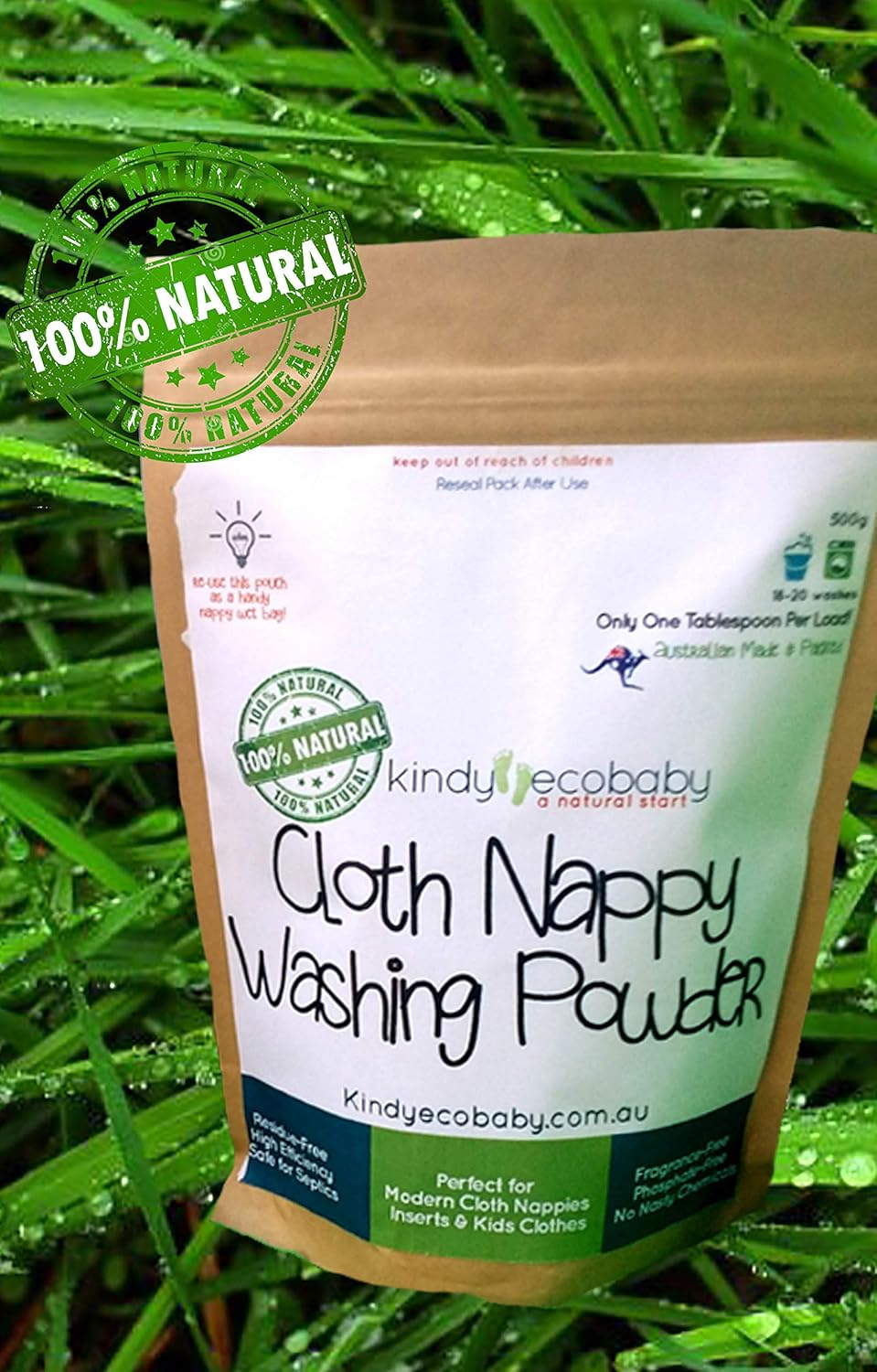 Cloth Nappy, Diaper, Laundry Detergent 1.25Kg Pack image number 1