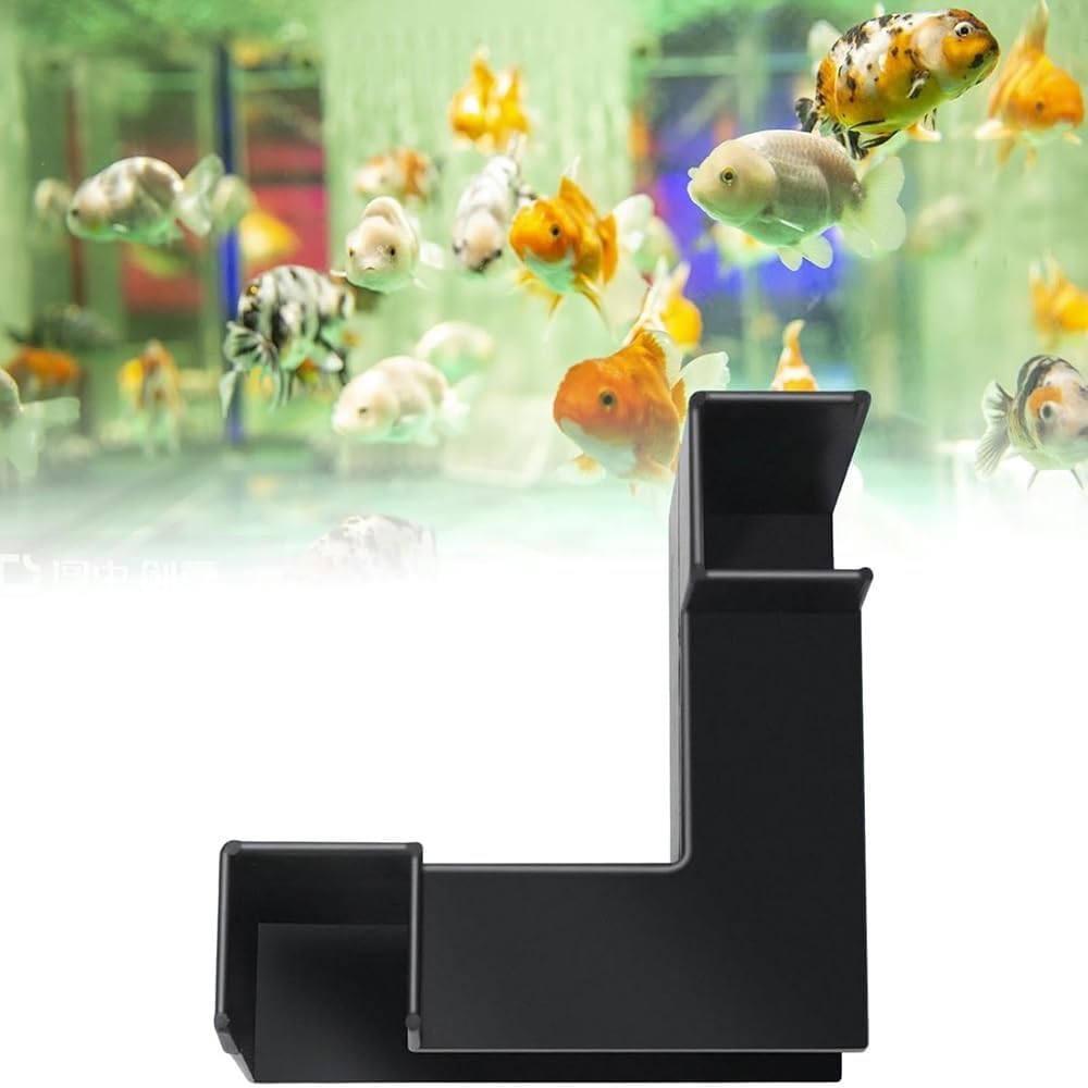 Aquarium Undergravel Viewing Tunnel, Fish Hideouts for Aquarium, Corner Decoration, Unique Tank Viewing Tunnel, Natural Habitat for Fish Tank(Black) image number 4