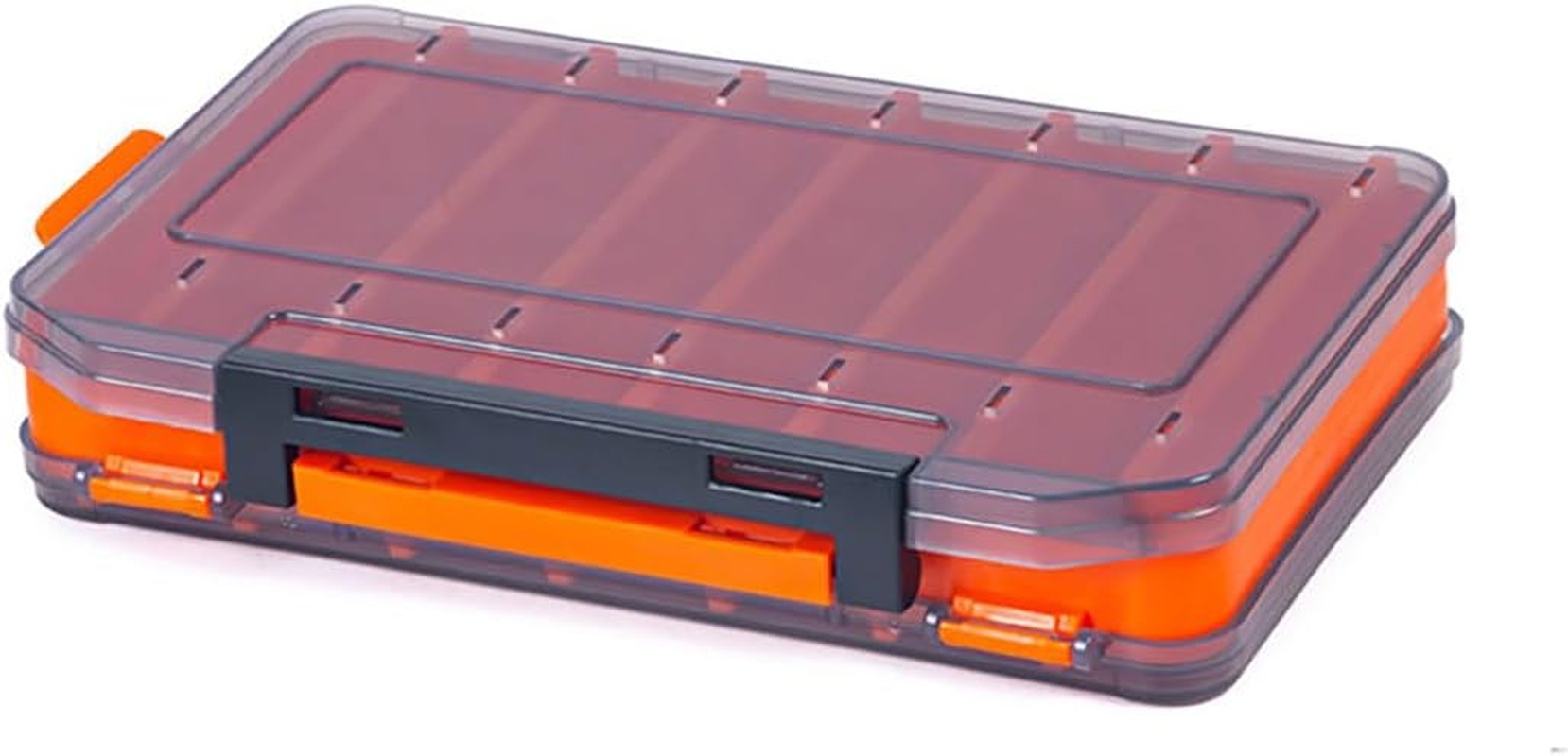 AIMALL 14-Compartment Fishing Tackle Box, Dual-Sided, Lightweight Lure and Hook Organizer, Portable Storage Solution for Anglers - Blue-S image number 6