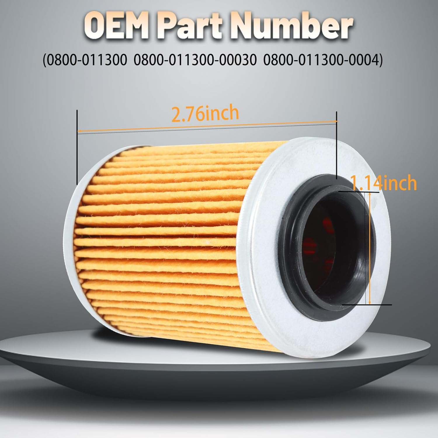 Chikia CFMOTO Oil Filter Compatible with Cf Moto Cforce Zforce Uforce 400 500 600 800 900 950 1000 0800-011300 (2PCS) image number 4