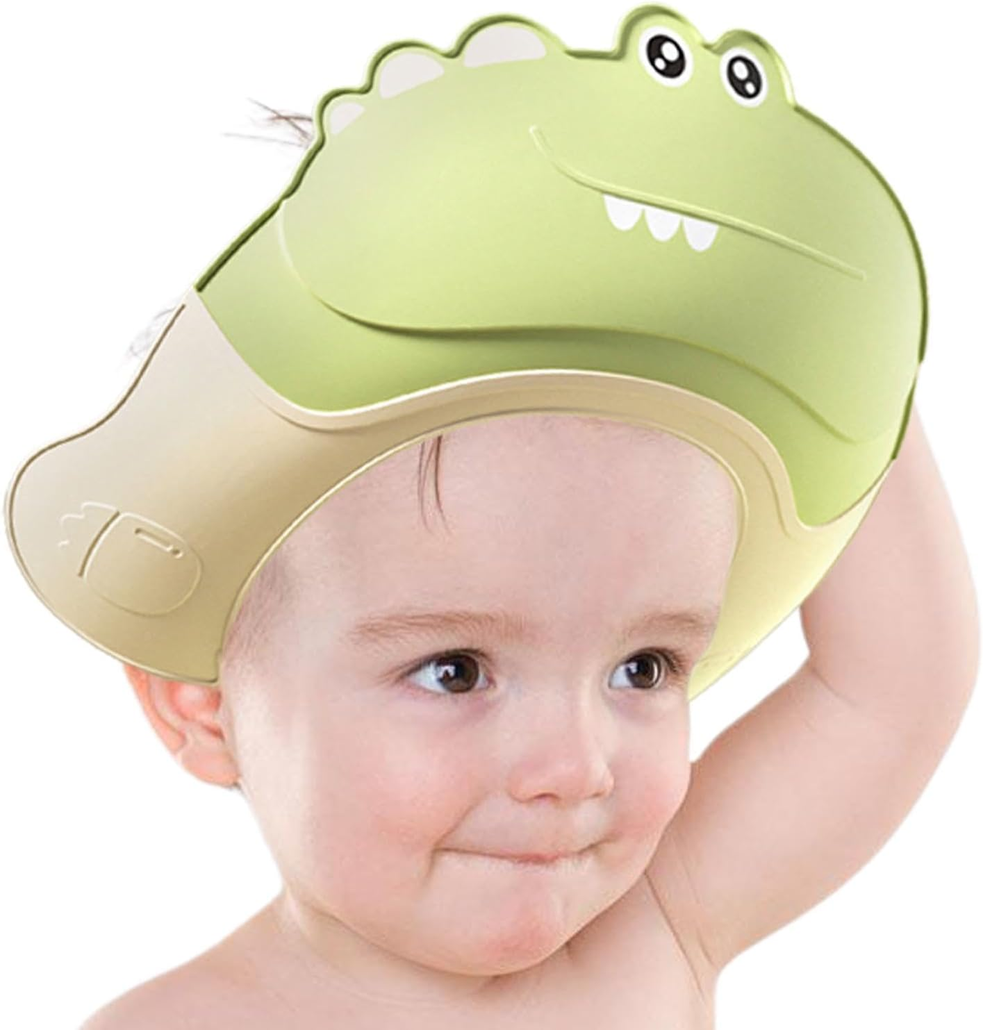 Baby Shower Shield, Safe Shampoo Protection Cap, Safe Shampoo Protection, Cartoon Shield, Soft Bathing Cap with Eye & Ear Protection, Makes Bath More Fun