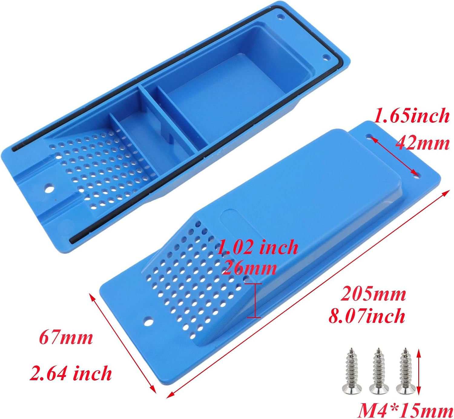 Antrader Shipping Container Air Vent, Truck Ventilation Hood, Cross Flow Ventilation Kit, Reduce Heat Humidity,Pressure Regulating Port for Cargo, 10 Pack,Blue