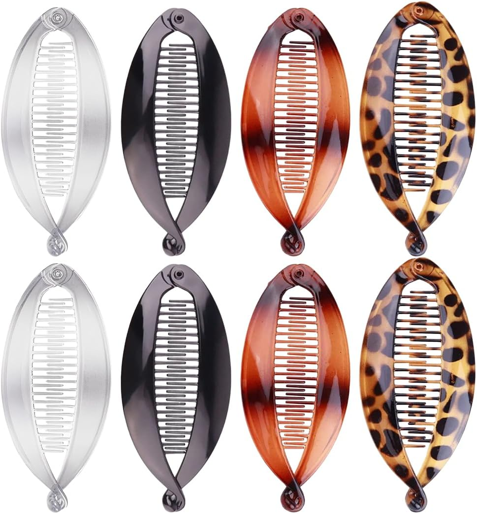 Pack of 8 Flat Hair Clips for Women, Strong Hold Women Hair Clips Ladies, Matte Large Hair Clip for Thin and Thick Hair image number 5