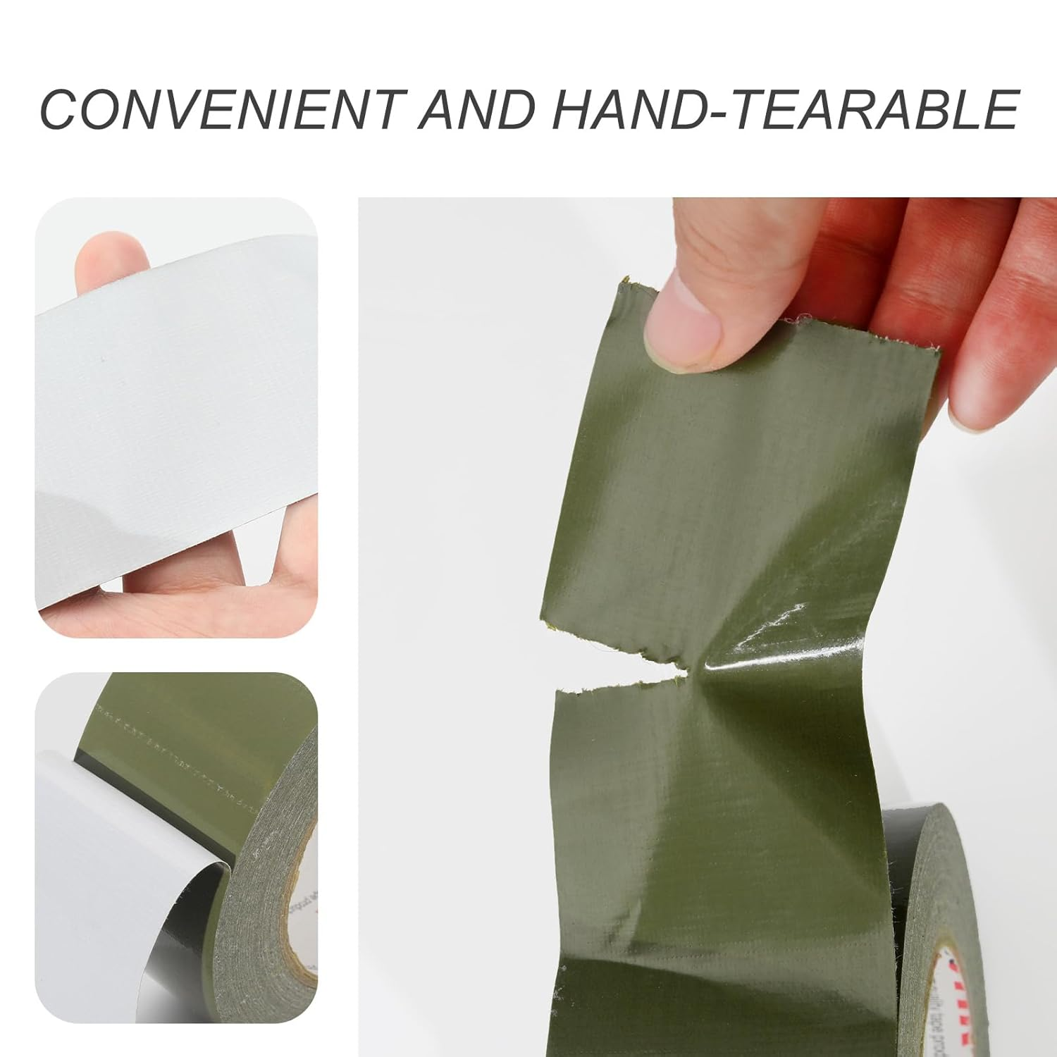 Welstik Tape Professional Grade Duct Tape, Waterproof Cloth Fabric,Colored Heavy Duty Tape for Photographers,Repairs, DIY, Crafts, Indoor Outdoor Use, Waterproof Tape,2 Inch X 45 Yards, Olive Green image number 5