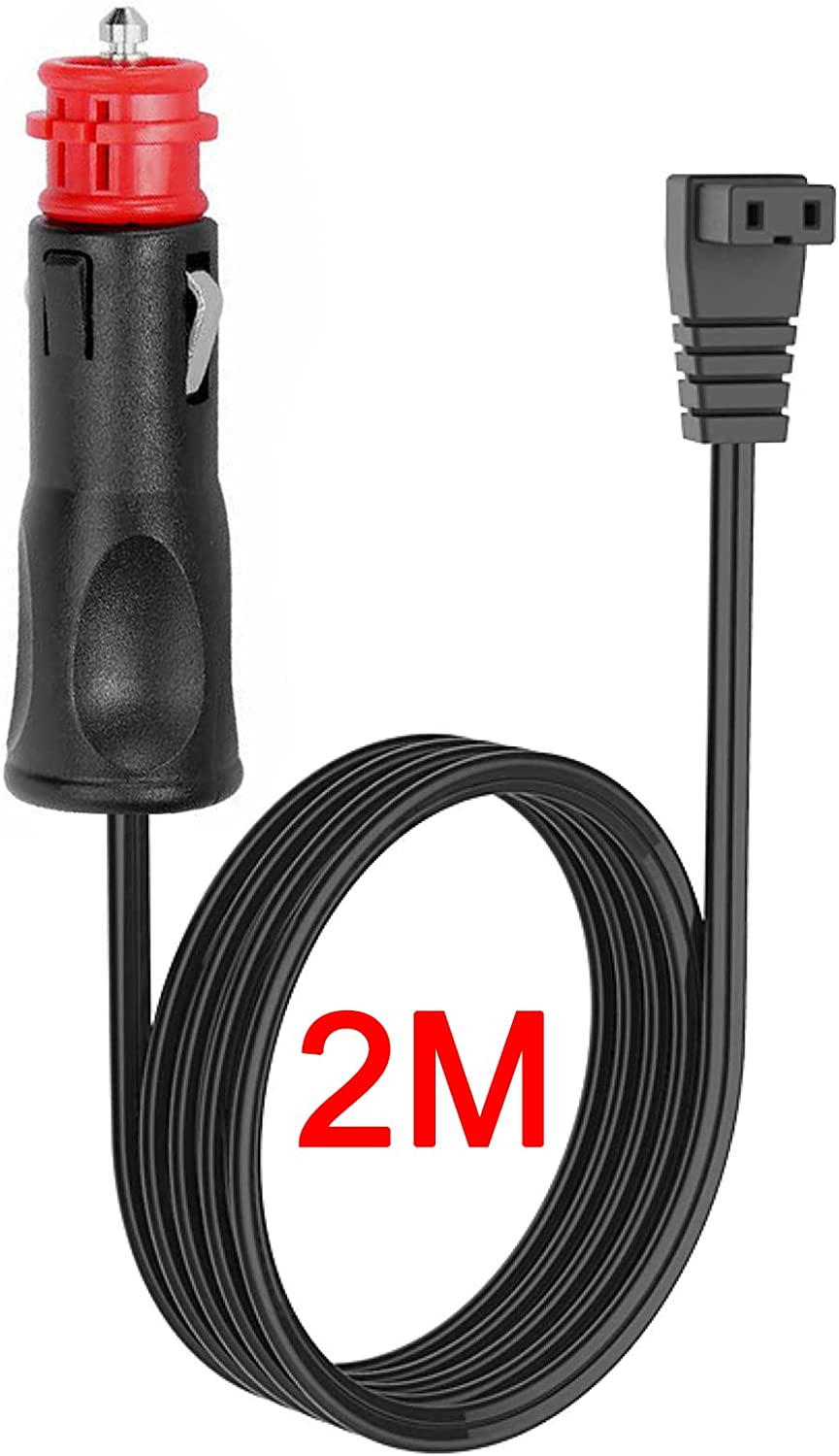 12V Merit and Cigarette Lighter Plug to Waeco Fridge Adaptor, 2M Power Lead Cable Cord for Waeco Fridge CFX CF CDF 11 25 28 35 40 50 60 65 75 95, DC Power Cable for Car Refrigerator Fridge Freezer image number 4