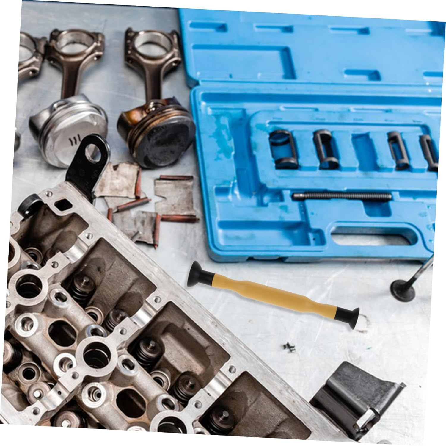 COOLHIYA 2Pcs Valve Grinding Tool Pneumatic Valve Lapper for Repair Automotive Care image number 3