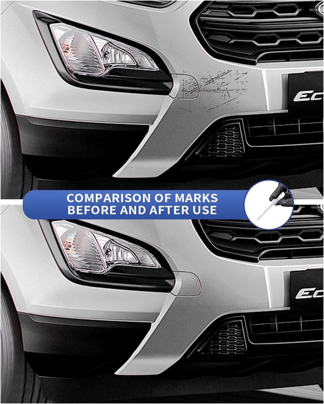 Magnetic Metallic(J7) Touch up Paint Repair Kit Compatible with Ford - DIY Kit Exactly Matches Chips and Nicks - Blue Jeans Metallic(N1) image number 2