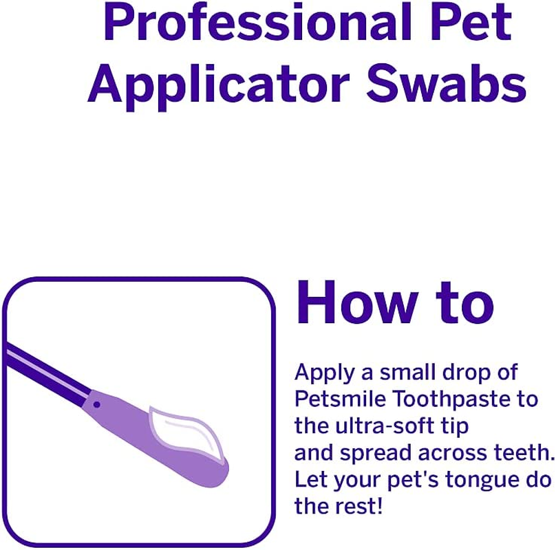Petsmile Professional Pet Toothpaste Applicator Swabs for Toothpaste Vohc Approved Brand image number 1