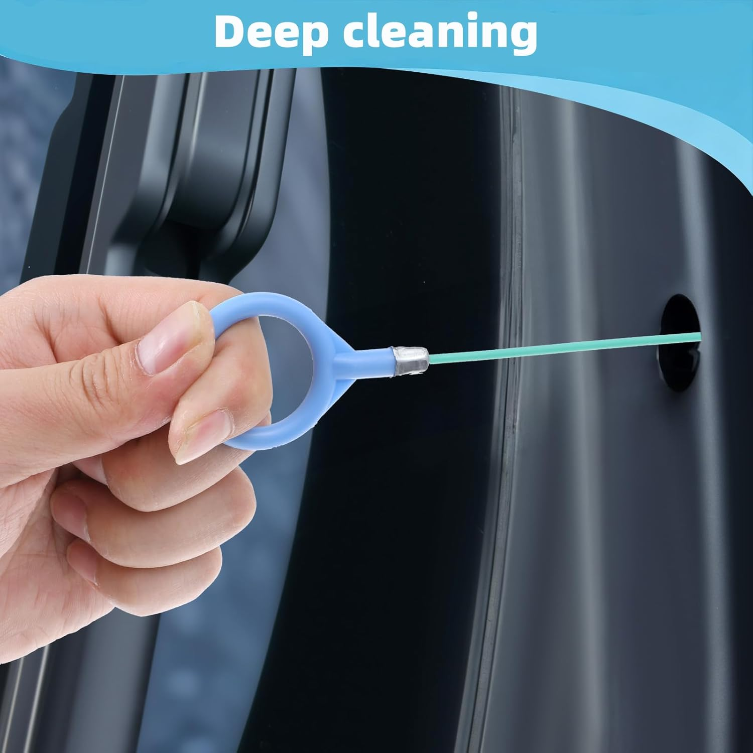 Trrtdo 3PCS Auto Sunroof Drain Cleaning Tool 118 Inch with Stainless Steel Hinges Eco POM Flexible Scratch-Free Cleaner for Car Sunroof Windshield Drain,