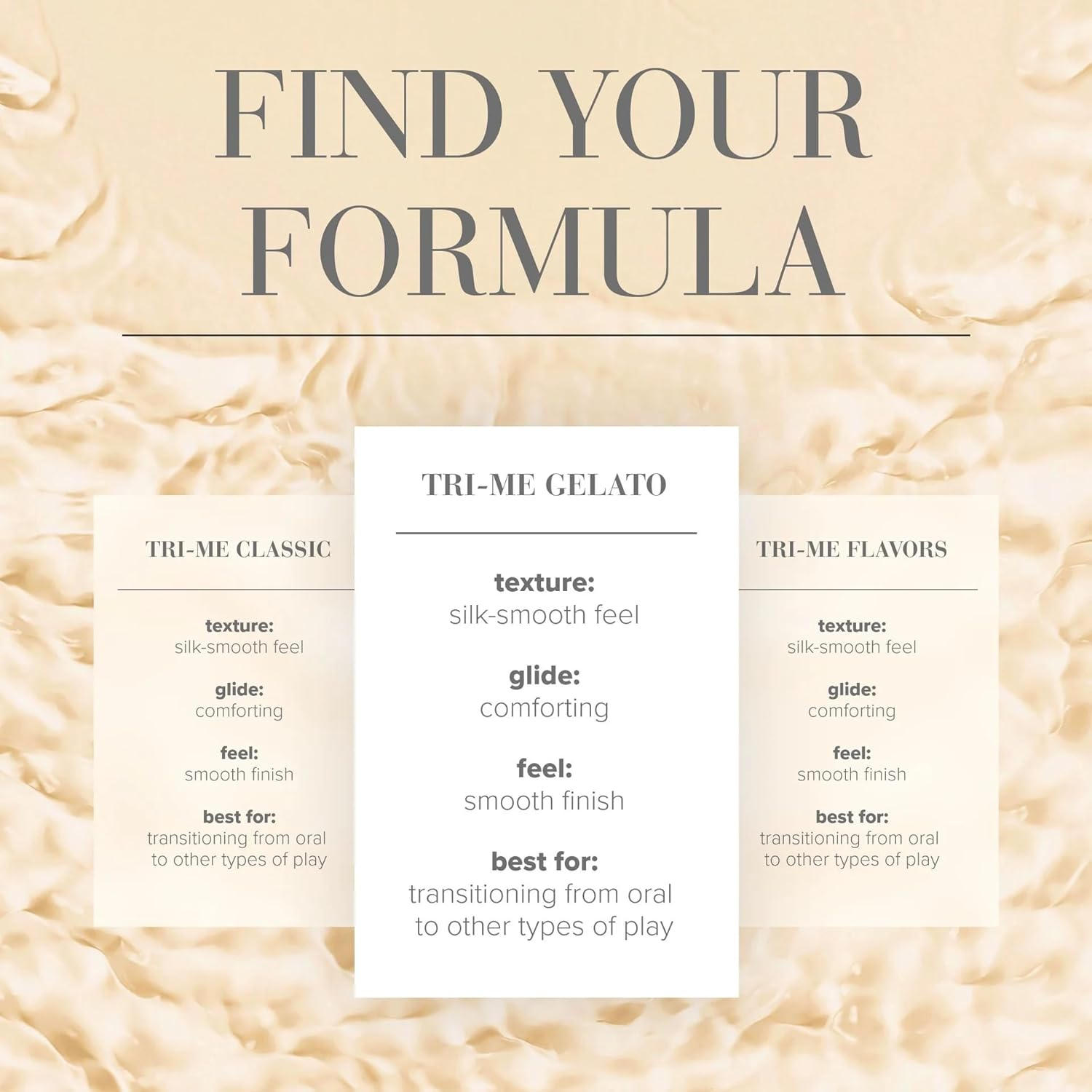 System Jo Gelato Tri Me Triple Pack Personal Lubricant, 3 Count, Pack of 3 image number 5