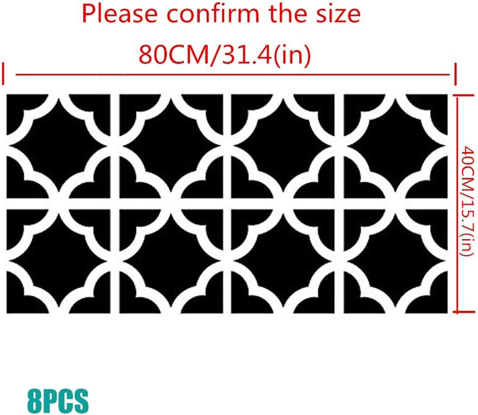 3D Mirror Wall Stickers, 4 Pcs Acrylic Square Geometric Pattern DIY Art Decals, Self Adhesive Mirror Plastic Wall Sheet Tiles Home Decoration for Living Room Bedroom Stair Wall Decor (Square- 8Pcs) image number 3