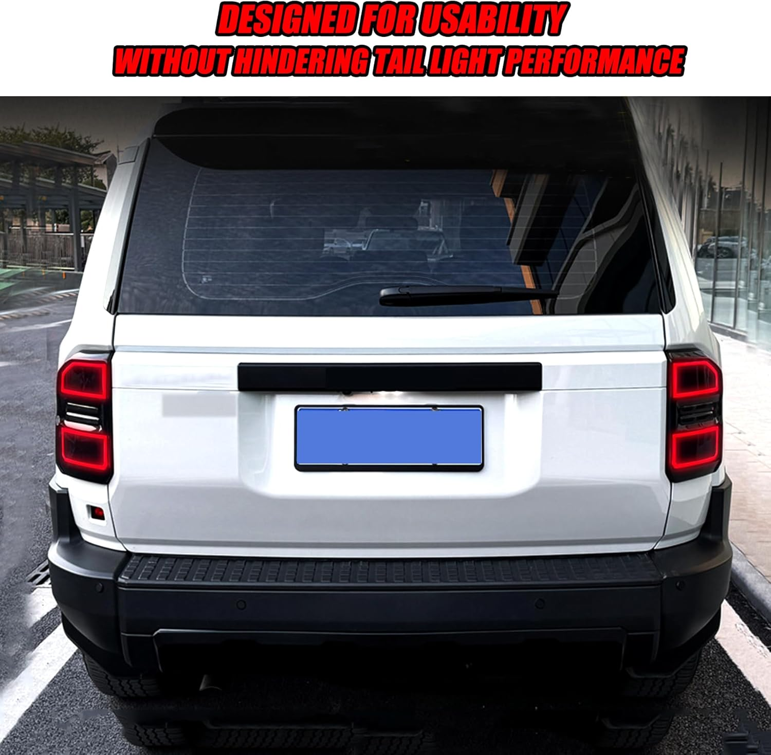 Venxykod Smoked Black Tail Light Cover for Toyota Land Cruiser Prado 250 J250 LC250 (2024-2025) Rear Light Protection Cover Tail Light Decorative Strip Frame image number 5