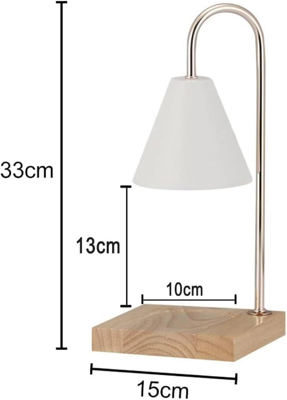 Candle Warmer Lamp, Compatible with Small & Large Jar Candles, Gifts for Mom, Dimmable Lamp Style Candle Melter for Wax Melt, Bedroom Sleep Aid Home Decor (White) - White image number 6