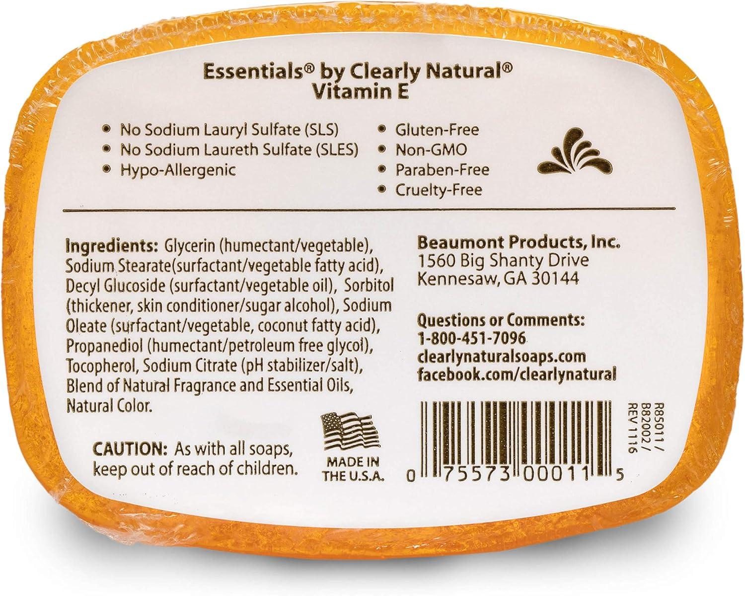 Clearly Natural Glycerine Soap, Vitamin E - 4 Oz (Pack of 12) image number 2