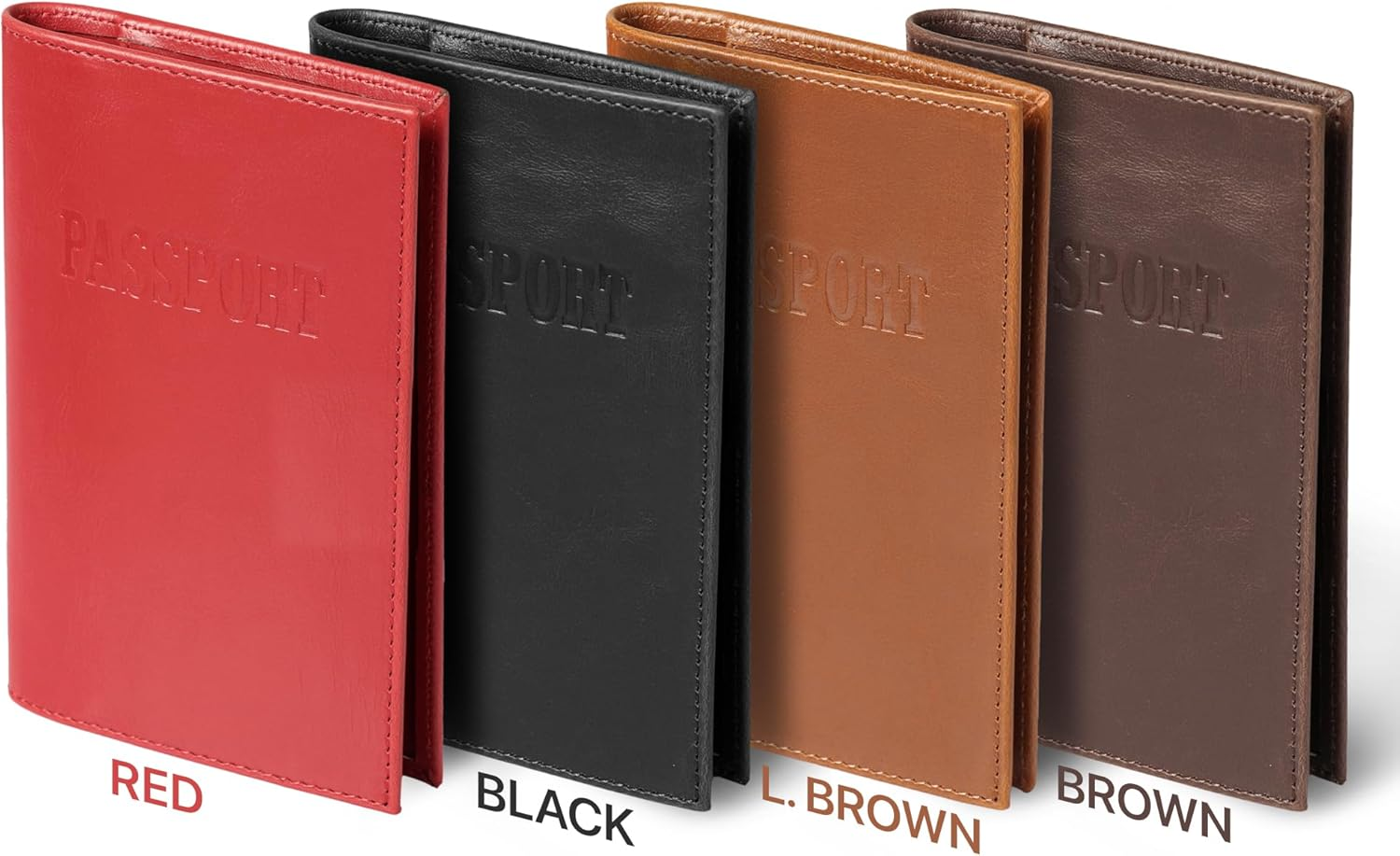 Otto Angelino Leather Passport Wallet - RFID Blocking - Unisex