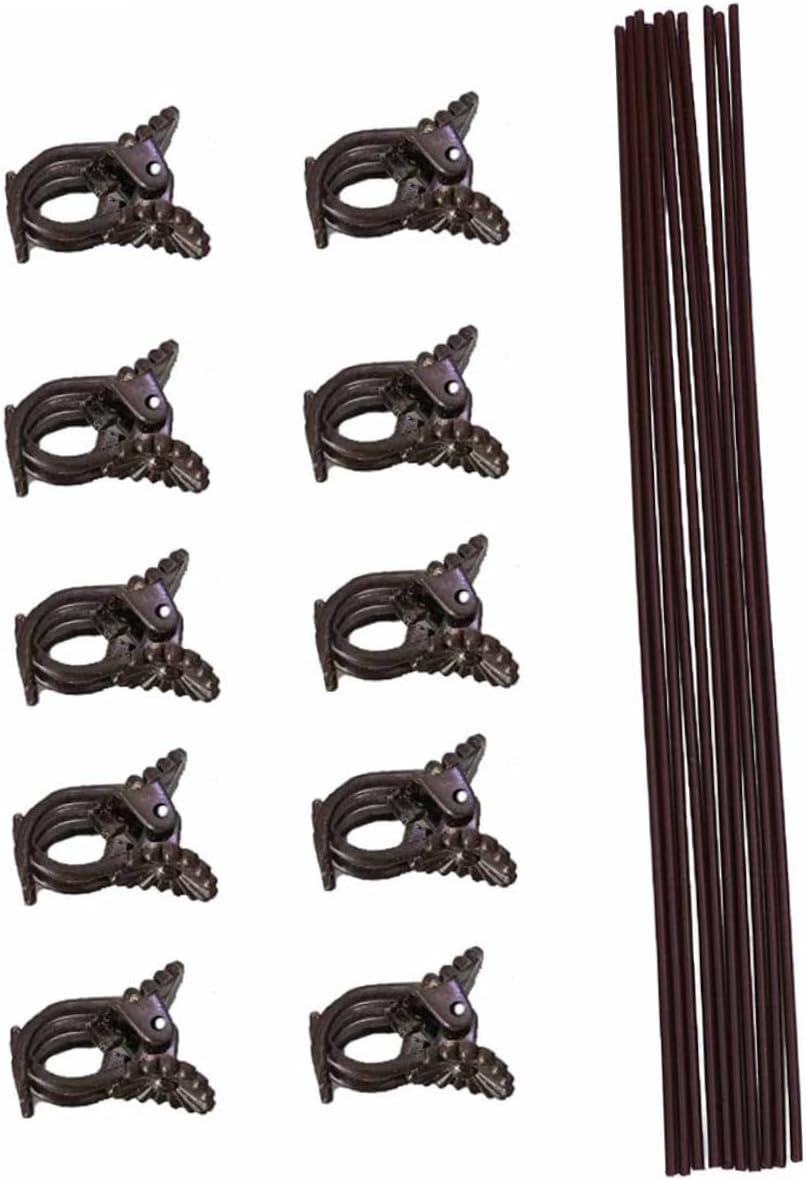 BESPORTBLE Plant Fixing Clips Gardening Clamps 20Pcs Iron PP Material for Climbing Vines Plant Support Sturdy Fixing Clips for Garden Home Use image number 4