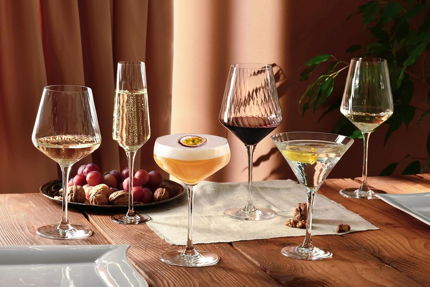 Krosno Avant-Garde Lumi Wine Glass Set of 6 450ML Gift Boxed image number 5