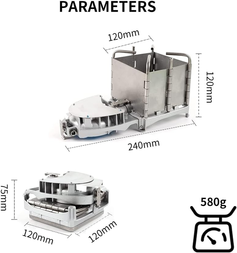 Camping Wood Stove, Portable Wood Burning Stove Can Be Connected to Power Bank image number 2