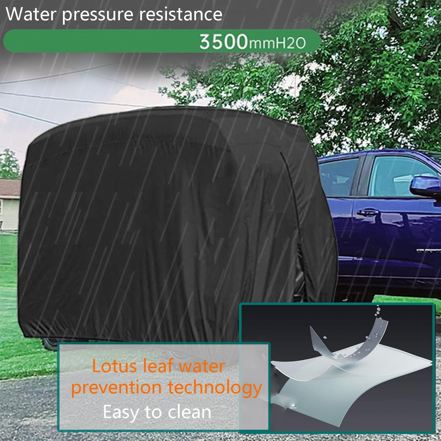 FLYMEI Golf Cart Covers, Waterproof 2/4/6 Outdoor Golf Cart Cover for EZ GO Club Car Yamaha Golf Carts, Sunproof Dustproof Club Car Cover Golf Cart Seat Covers image number 1