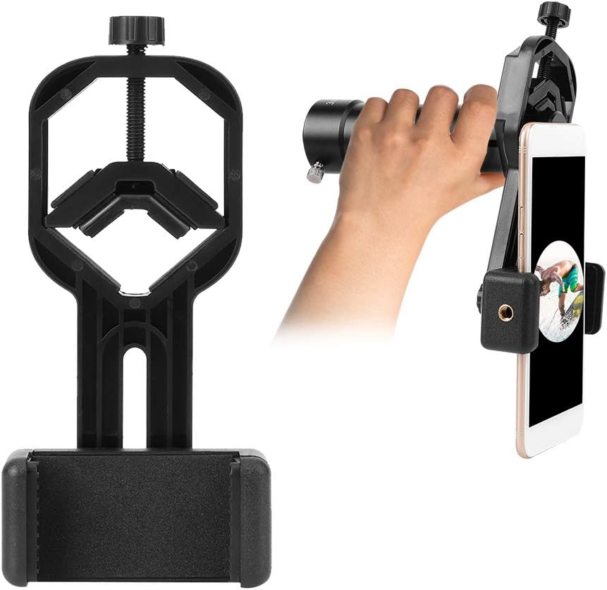 Telescope Phone Adapter,Universal Cell Phone Adapter Mount,Plastic Bracket for Binoculars Monoculars Astronomical Telescopes image number 1