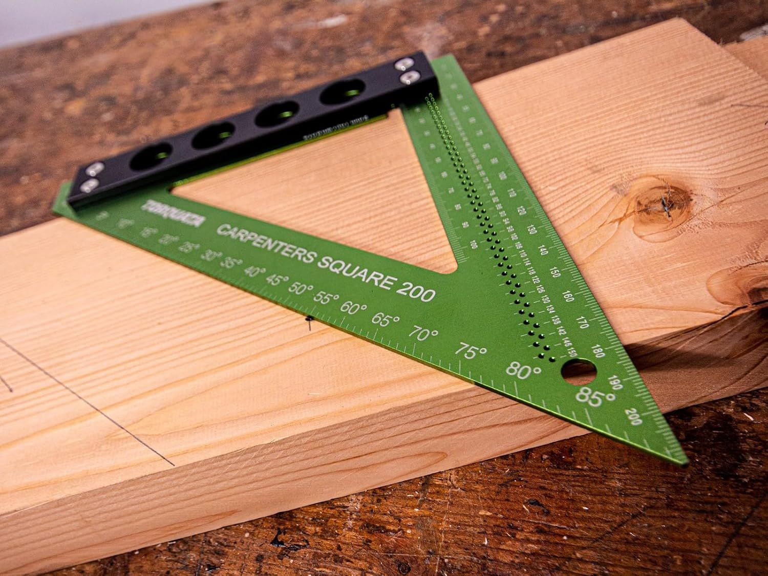 Torquata Triangular Carpenters Square 90/45 Degree 210Mm