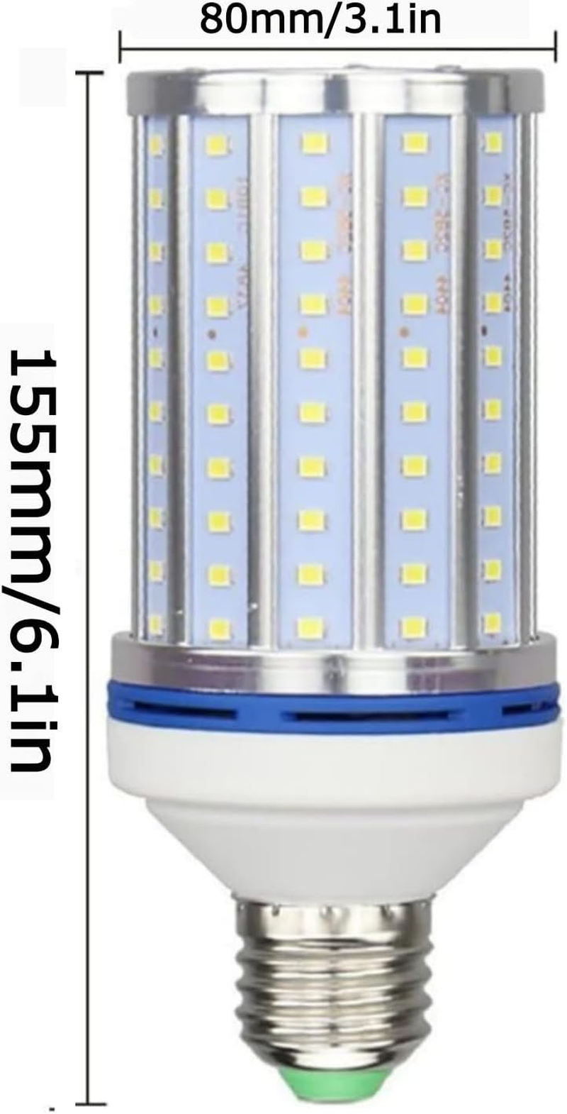 Super Bright LED Corn Light Bulb 40W Daylight 4000Lm, 400 Watt Equivalent for Garage Garden Warehouse High Bay Street Lighting (E27 Standard Base), Pack of 2 image number 6