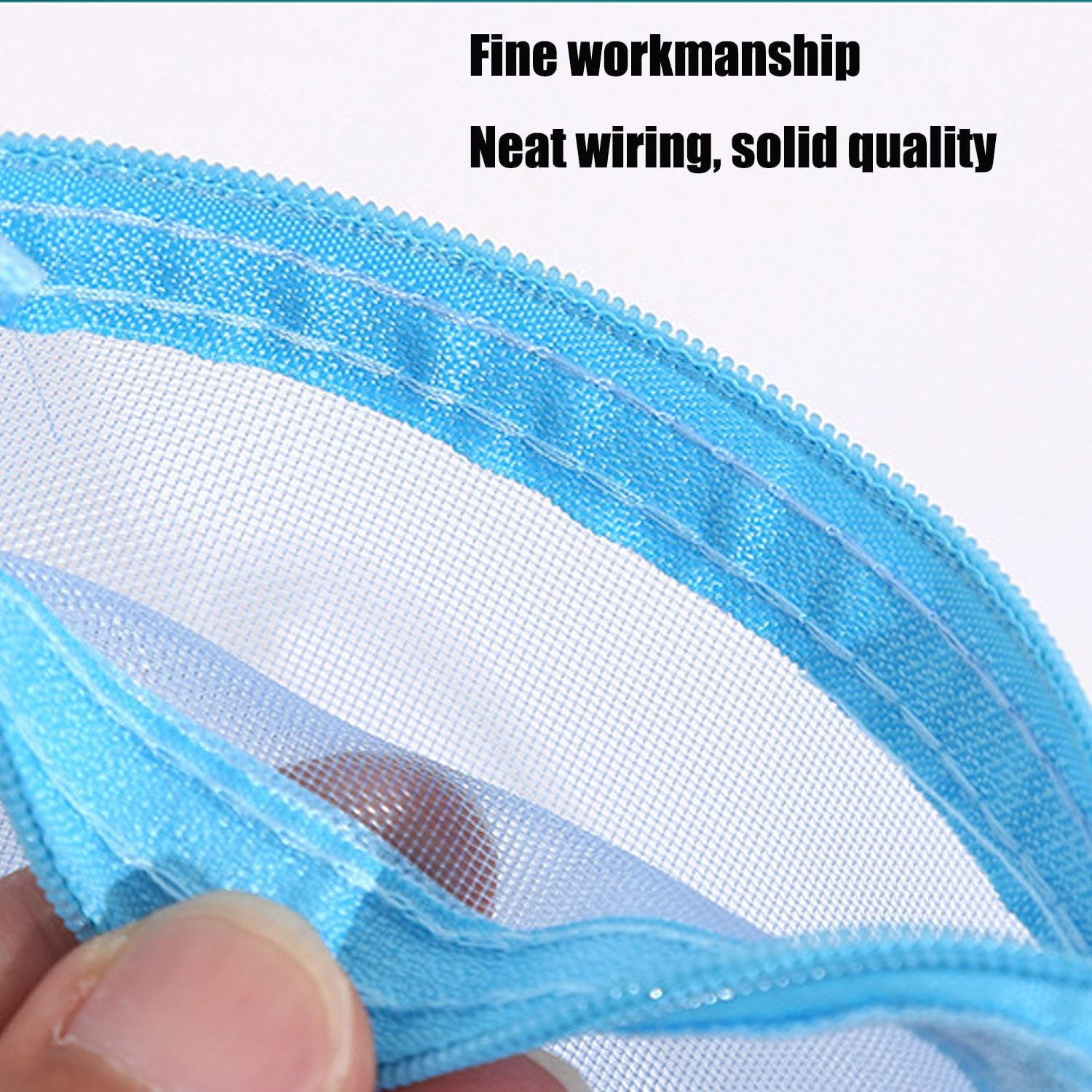 Mtxorvix 24 Pcs Mini Zipper Mesh Bags - Reusable 12X10Cm Nylon Mesh Zipper Pouch Organizer, Mini Zipper Mesh Bags, Coin Pouch & Cosmetic Travel Bags for Makeup, Lipstick, Toiletries, Keys, Cards image number 3