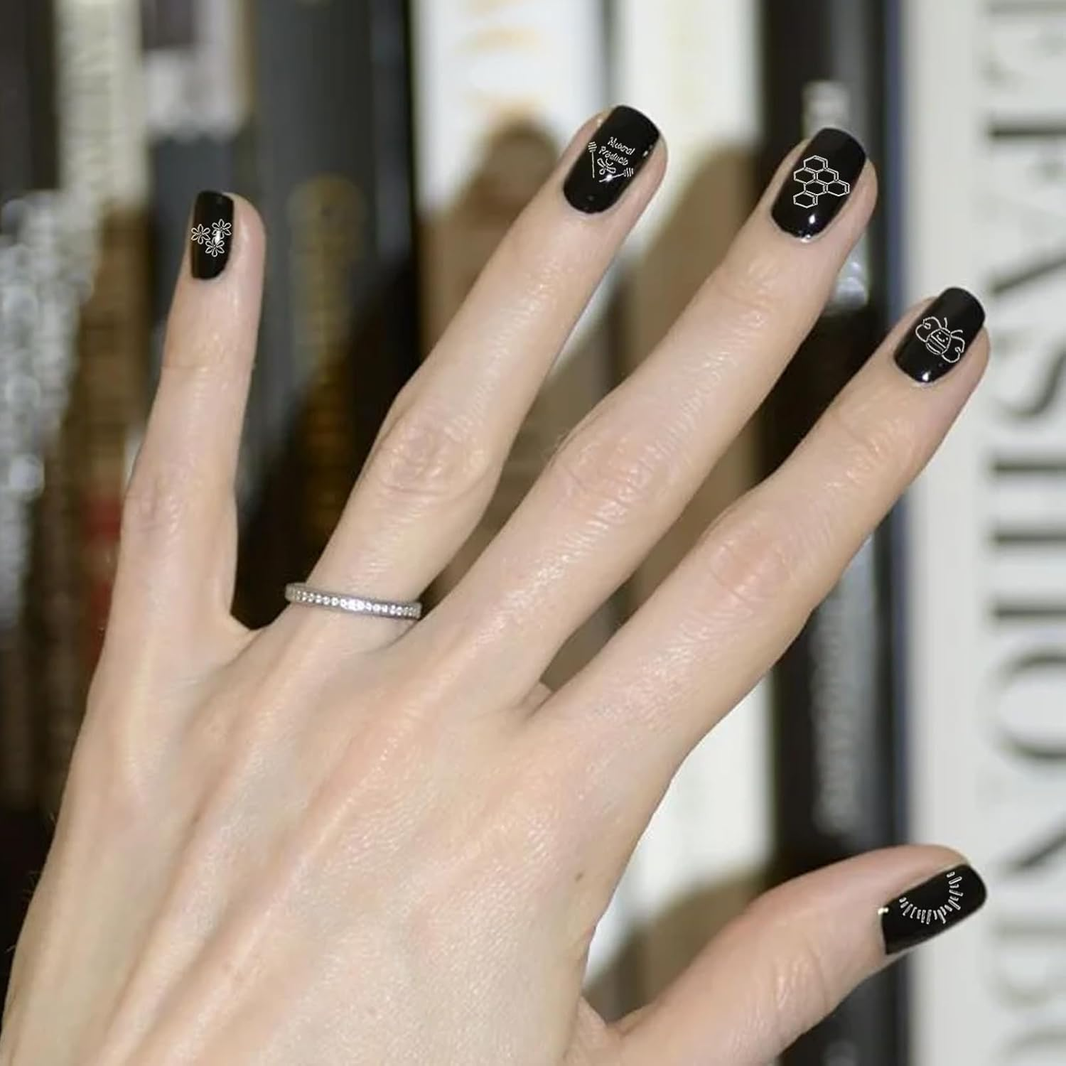 NICENEEDED Pack of 3 Nail Art Plates with Flowers and Butterflies Rectangular Stamp Plates with Flower Motif Spring and Summer DIY Print Manicure Salon Design Kit for Women image number 6