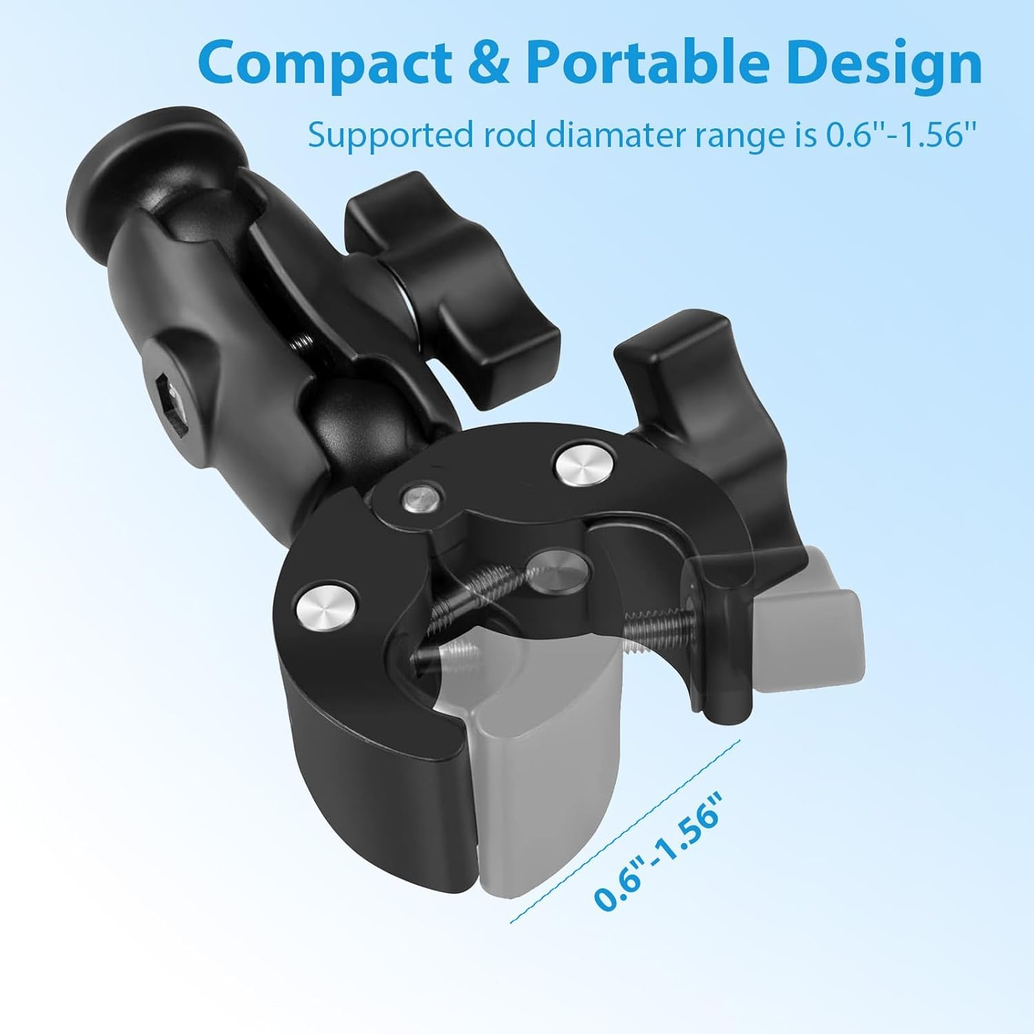 Starlink Mini Mount, Starlink Gen 3 RV Ladder Mount, Starlink Mini Roof Mount, Adjustable V3 Mount for Rv/Yacht/Camper/Guardrails, Starlink Mini Accessories Kit, Compatible with Original Pipe Adapter image number 3