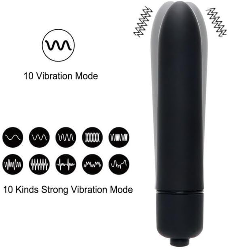 Vibration 10 Mode Can Charges Bomb Waterproof -Men'S and Women'S Women'S 10 Frequency Vibration Vibration and Eradication Bullets 7 Battery Quiet Vibration Waterproof Massage Device Adult Toys (White)