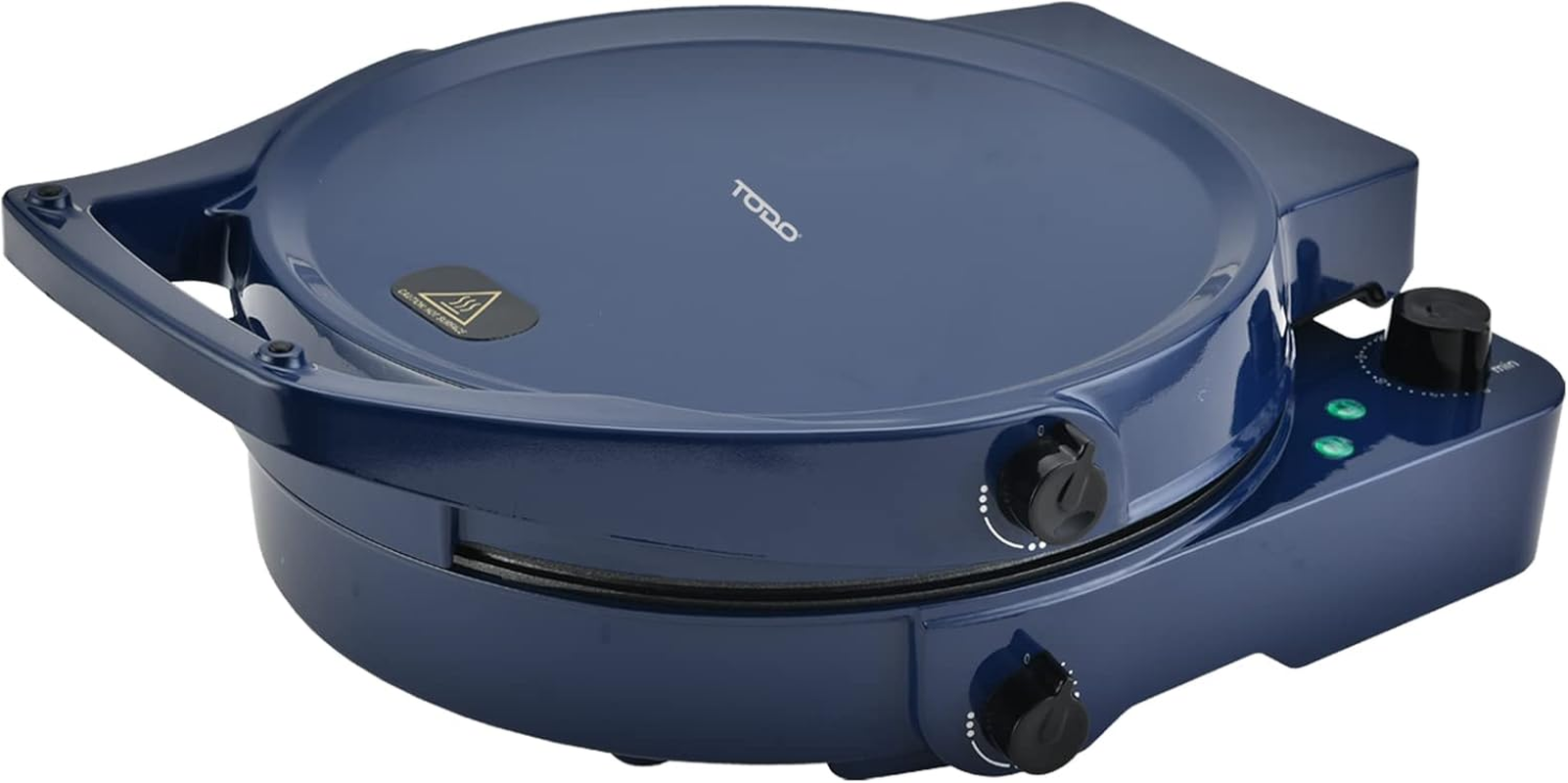TODO 1800W Electric Pizza Maker Pizza Oven Dual Temperature Control Flat Grill - Blue image number 2