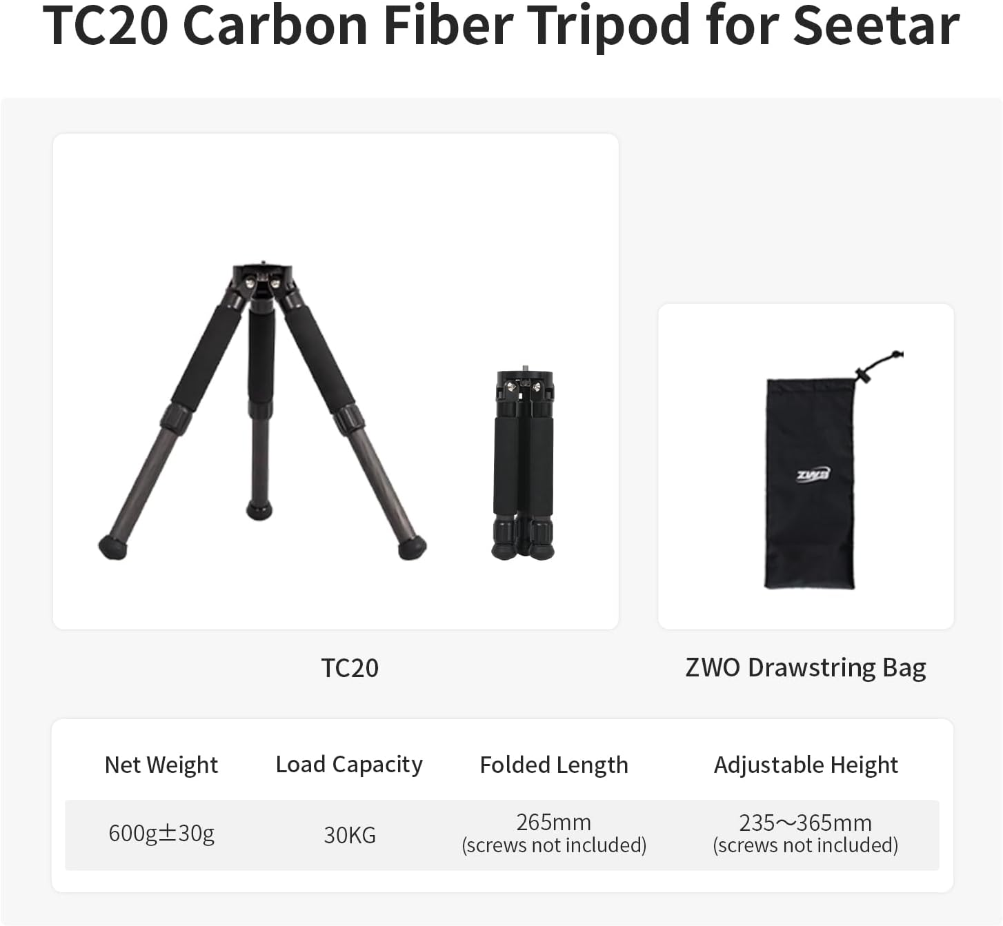 ZWO Seestar Tripod Head TH10 EQ Wedge for Seestar Smart Telescope, Fluid Tripod Head for Equatorial Mode, 360&deg; Pan & &plusmn;90&deg; Tilt, Compatible with DSLR, Mirrorless & Video Cameras image number 4